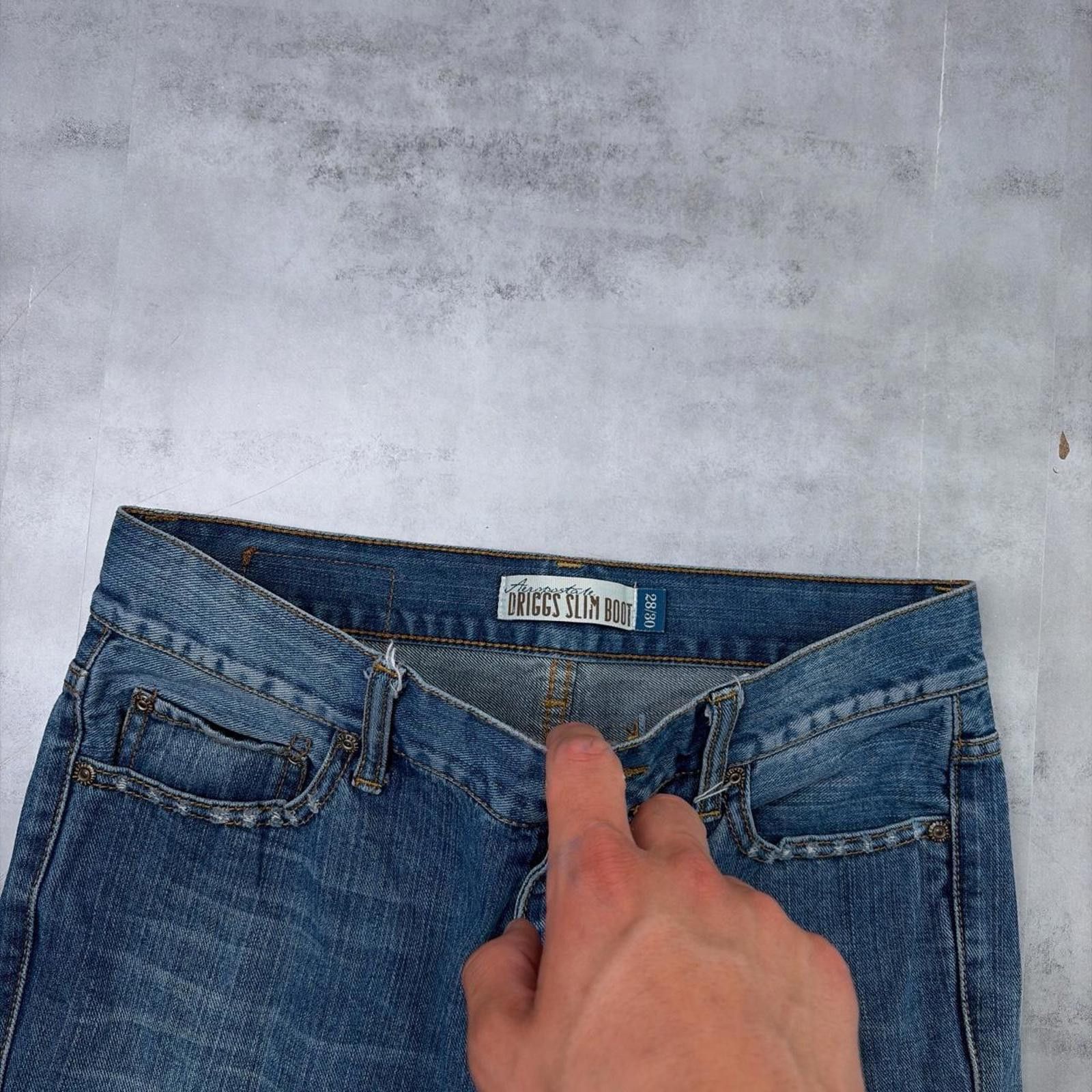 Aeropostale Y2K Blue Aeropostale Grunge Driggs Slim Bootcut Denim Jeans Size 30" / US 8 / IT 44 - 5 Thumbnail