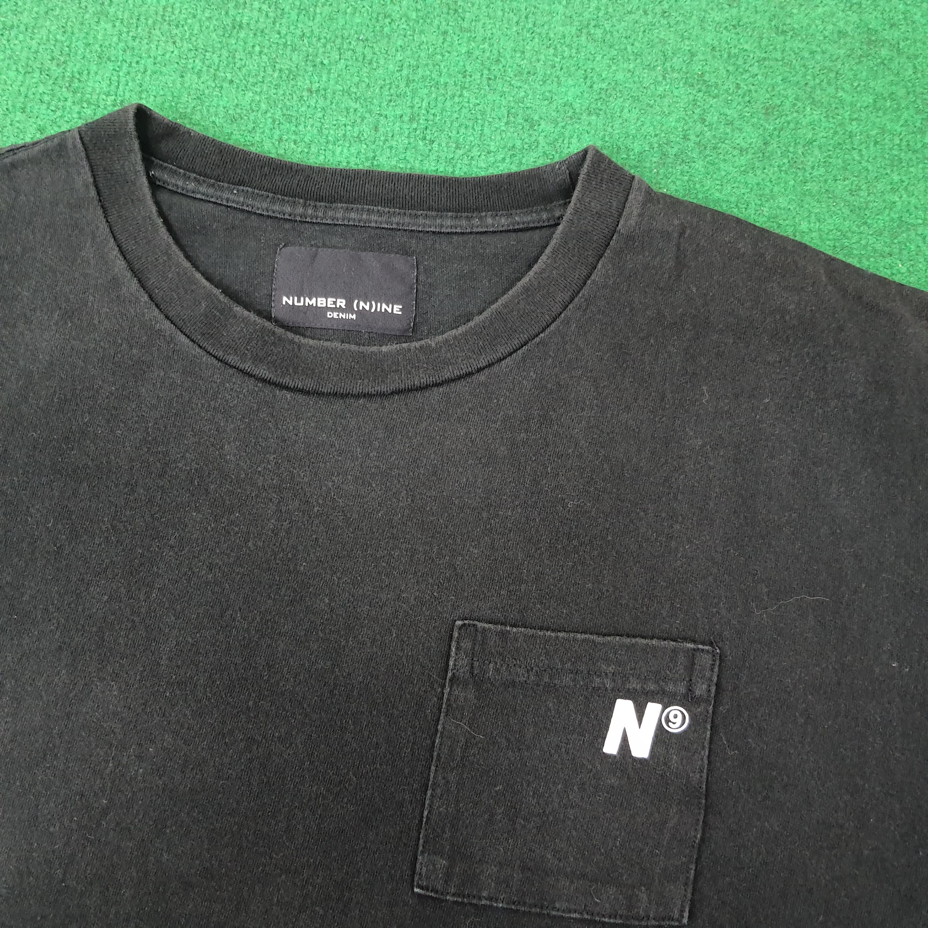 Number (N)ine Vintage Number Nine Denim Pocket Custom Logo Tshirt C223N76 Size US M / EU 48-50 / 2 - 2 Thumbnail