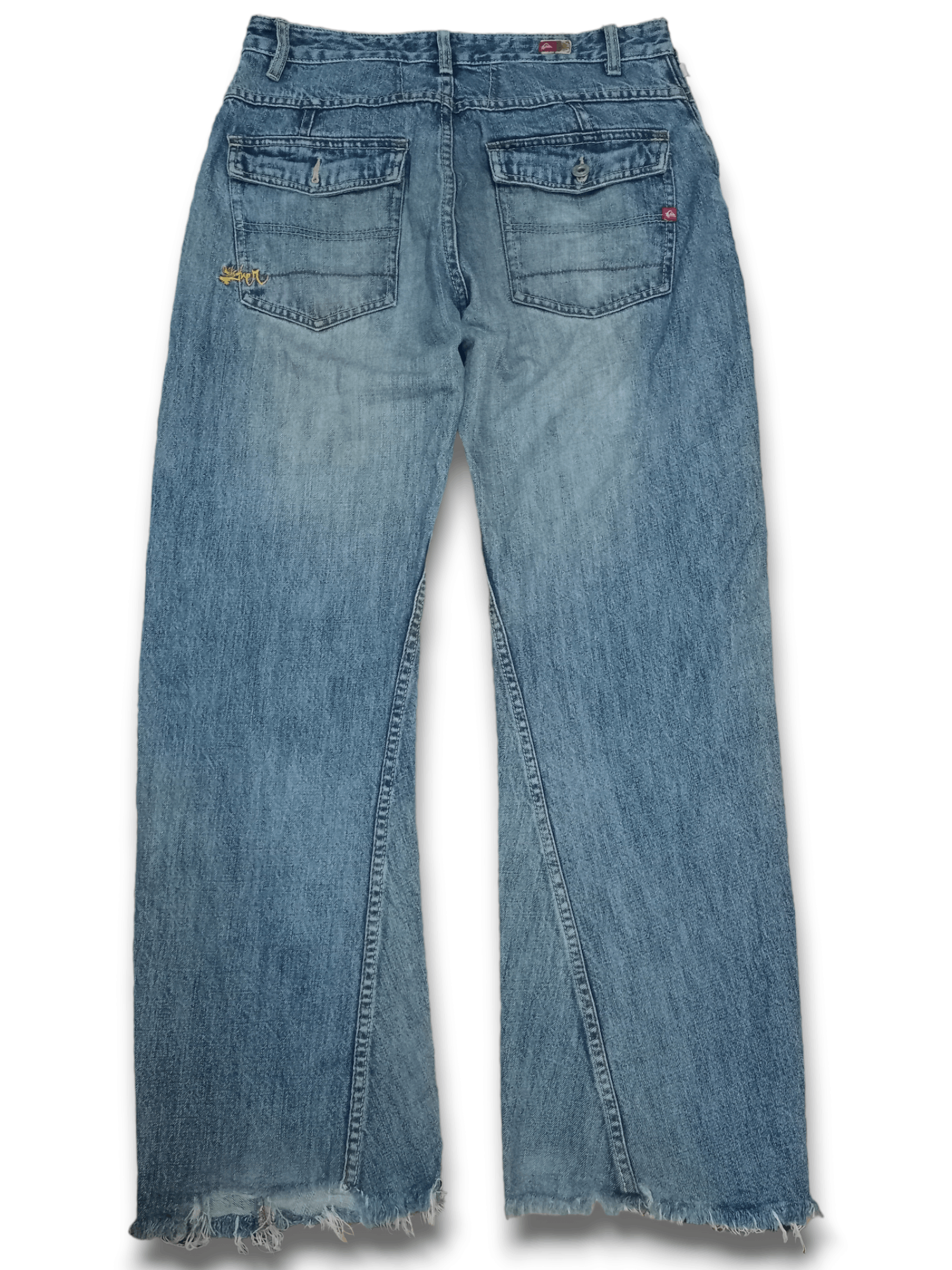 Quiksilver Vintage 90s Quiksilver Blue Wash Distressed Baggy Jeans Size US 30 / EU 46 - 2 Thumbnail