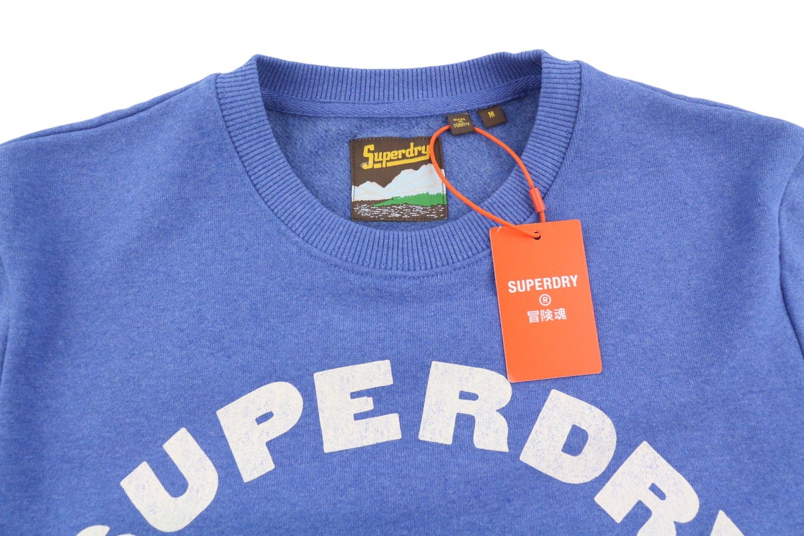Superdry LO-FI OUTDOORS M Blue Melange Pullover 87119 Size US M / EU 48-50 / 2 - 4 Thumbnail