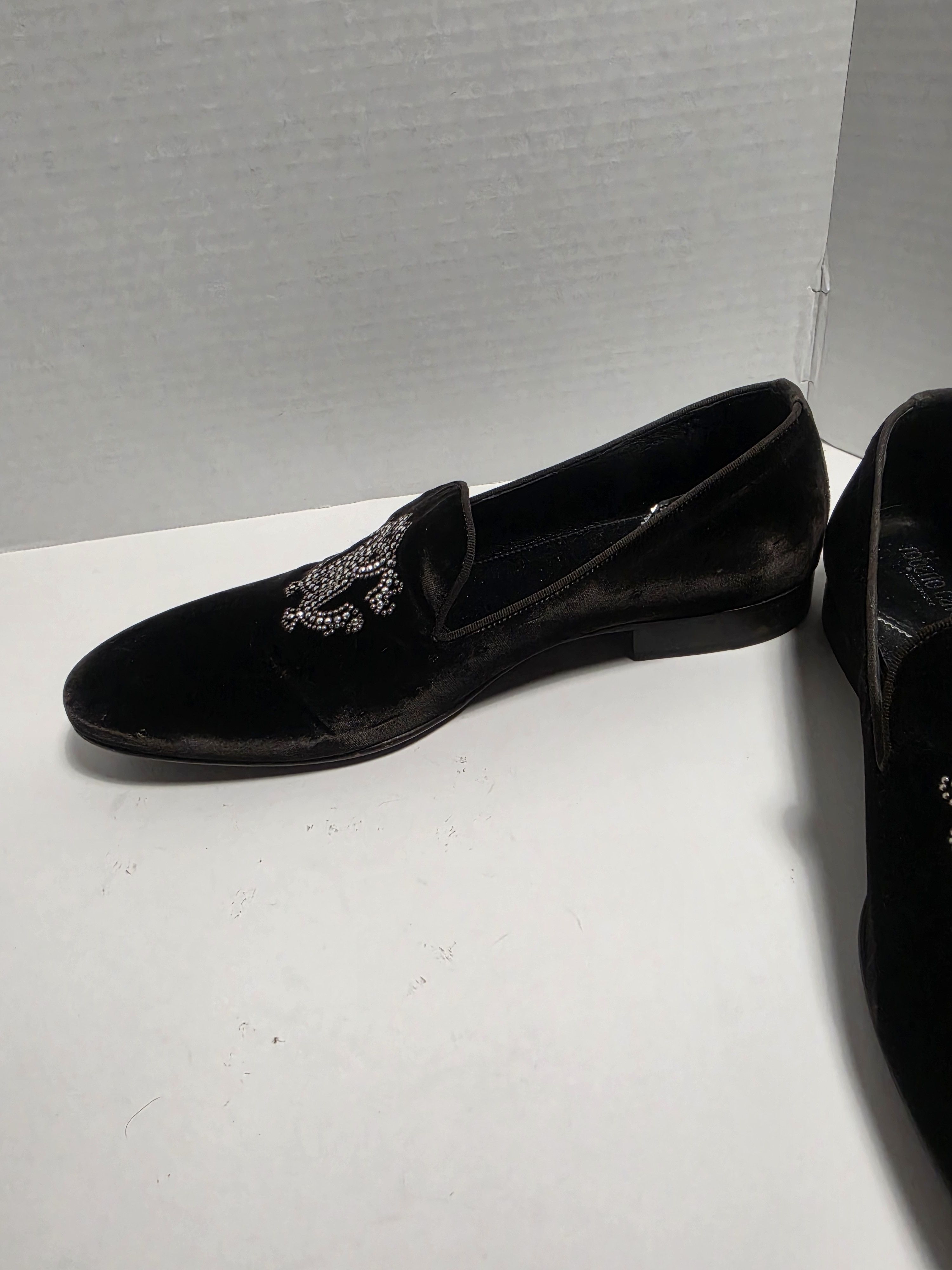 Roberto Cavalli Roberto Cavali Slip On Velvet Loafers Shoes Size US 12 / EU 45 - 10 Thumbnail