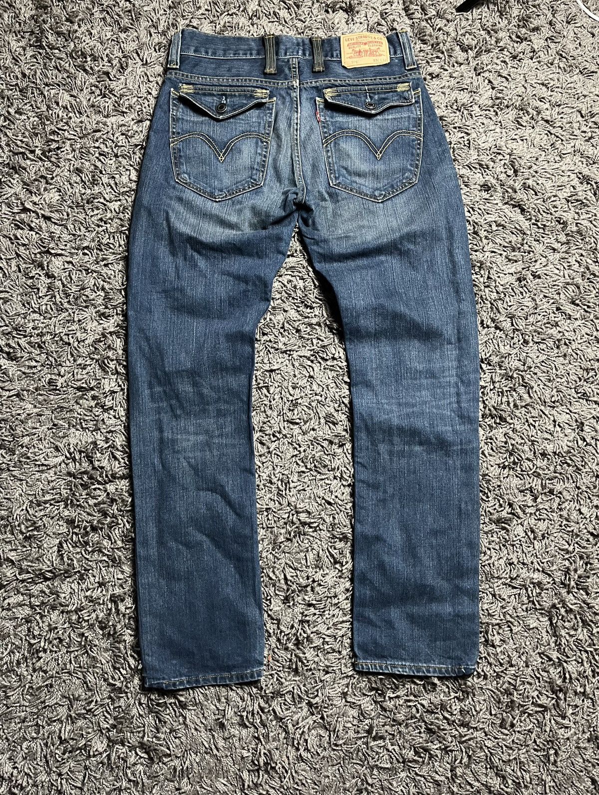 Levi's Levi's Premium Denim w/ Leather Belt Loops & Leather Pocket Size US 32 / EU 48 - 3 Thumbnail
