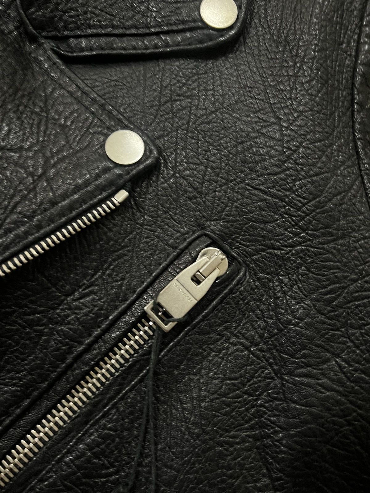 Balenciaga BALENCIAGA 2014 Lamb Leather Moto Jacket size 48 $5600 Size US M / EU 48-50 / 2 - 2 Thumbnail