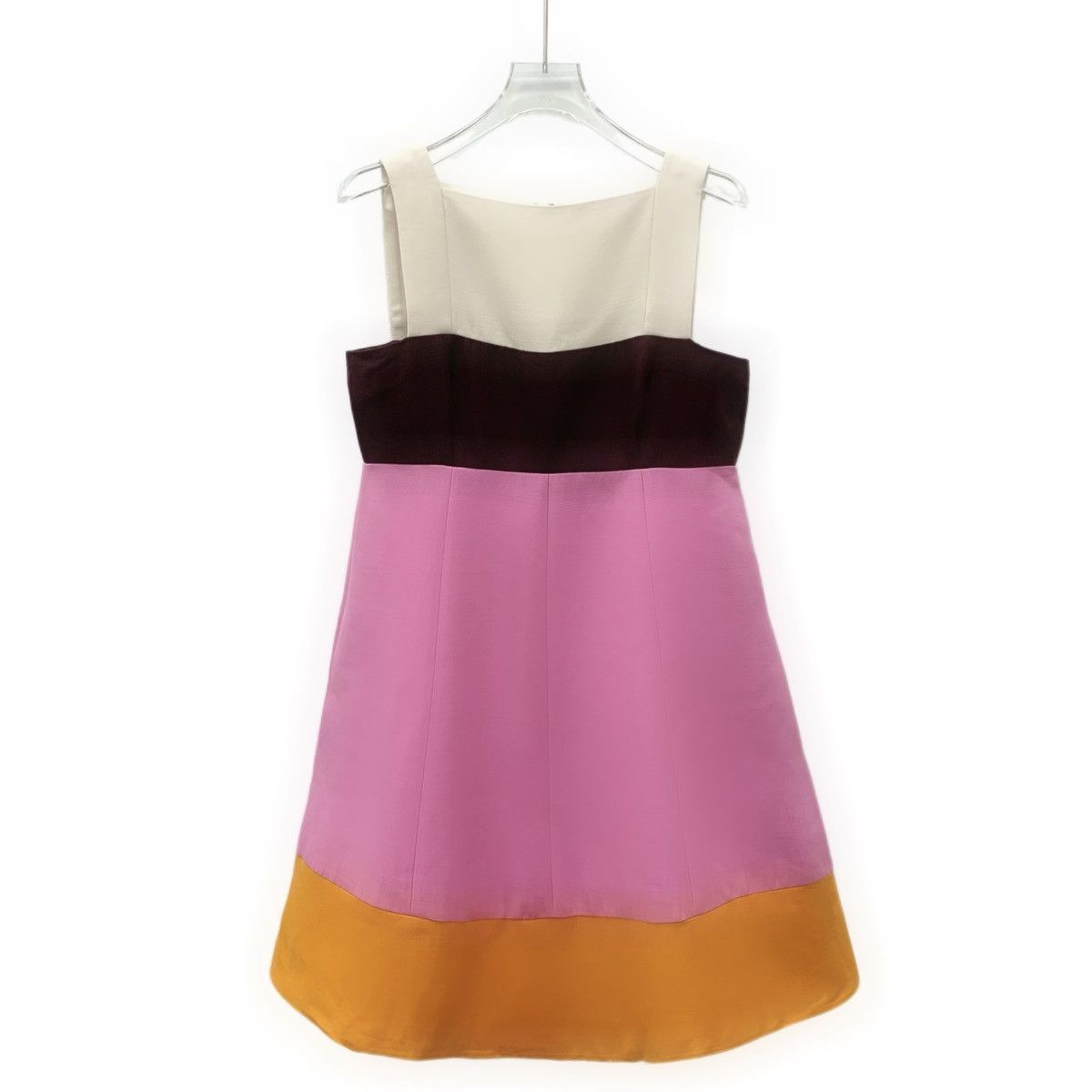 Valentino Valentino Color-block Square Neck Sleeveless Dress K26WX Size L / US 10 / IT 46 - 1 Thumbnail