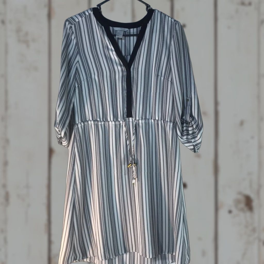 chinese dress ladies H&M Black Smocked Strapless Ruffle Square Neck A Line Midi Dress Size XXL