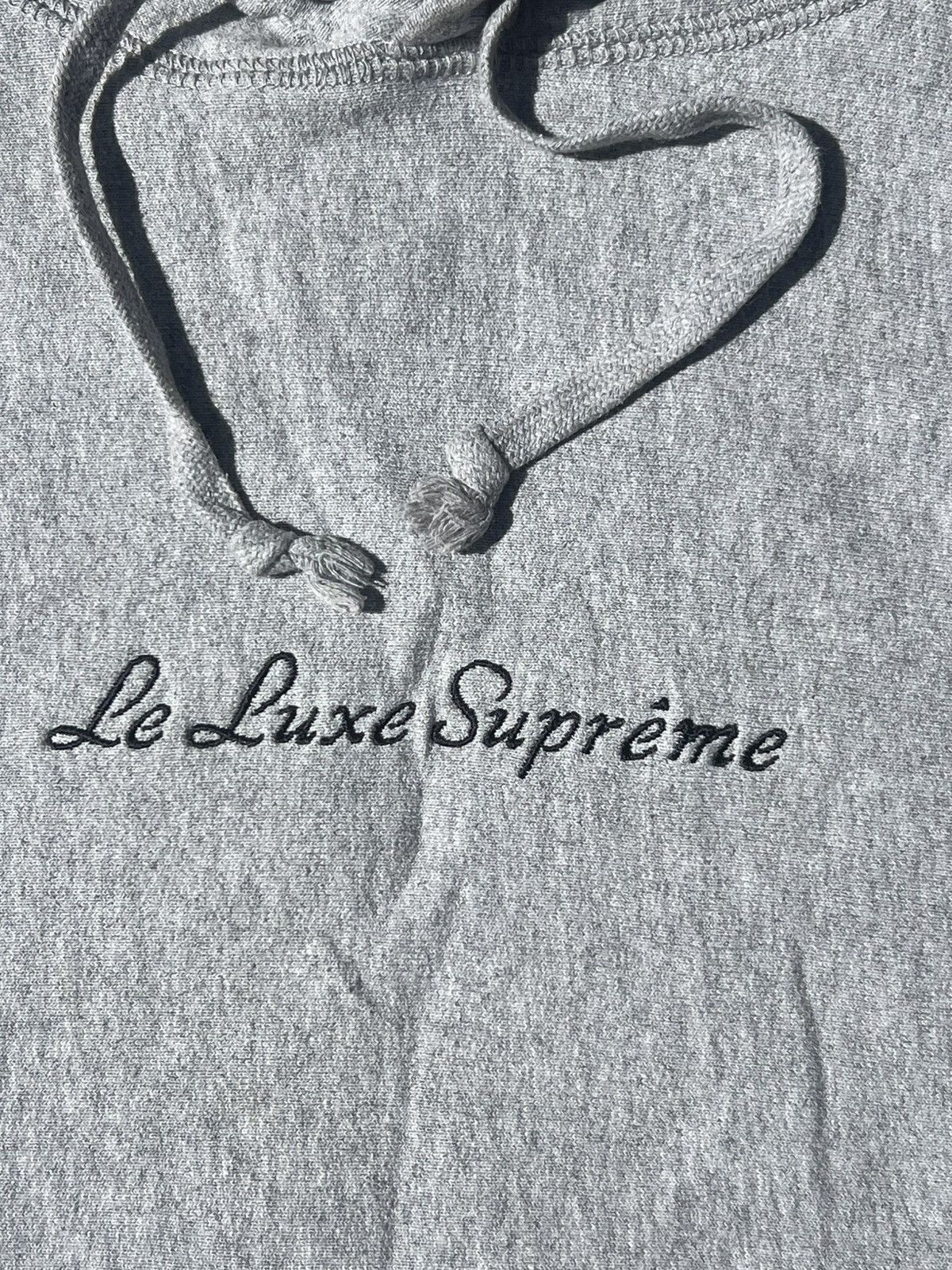 Supreme Supreme Le Luxe Hooded Sweatshirt (Gray) Size US M / EU 48-50 / 2 - 2 Thumbnail