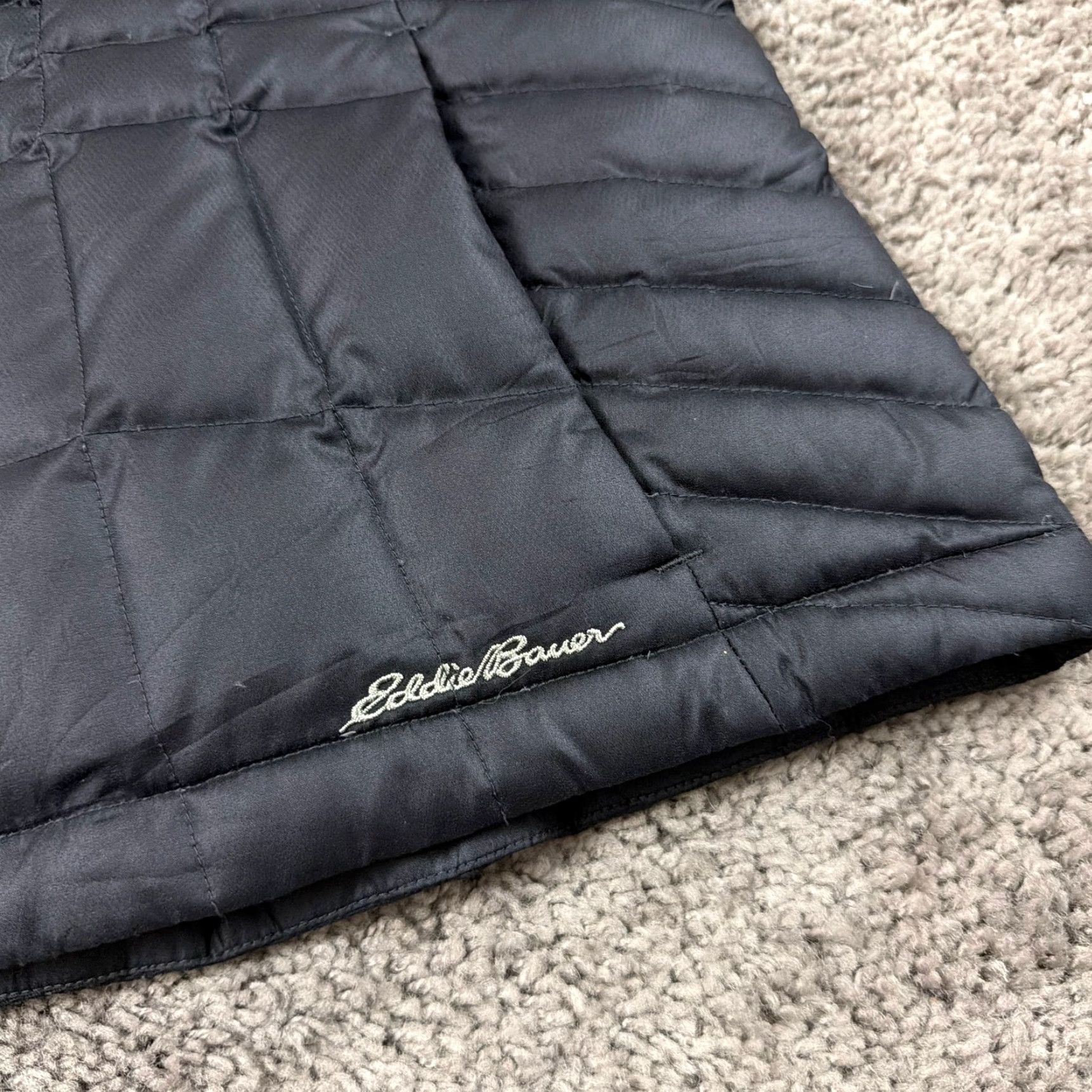 Eddie Bauer Eddie Bauer Vest Womens S Black Down Puffer Full Zip Quilted Zip Pockets VEST Womens S Black Down Puffer Full Zip Quilted Size S / US 4 / IT 40 - 2 Thumbnail