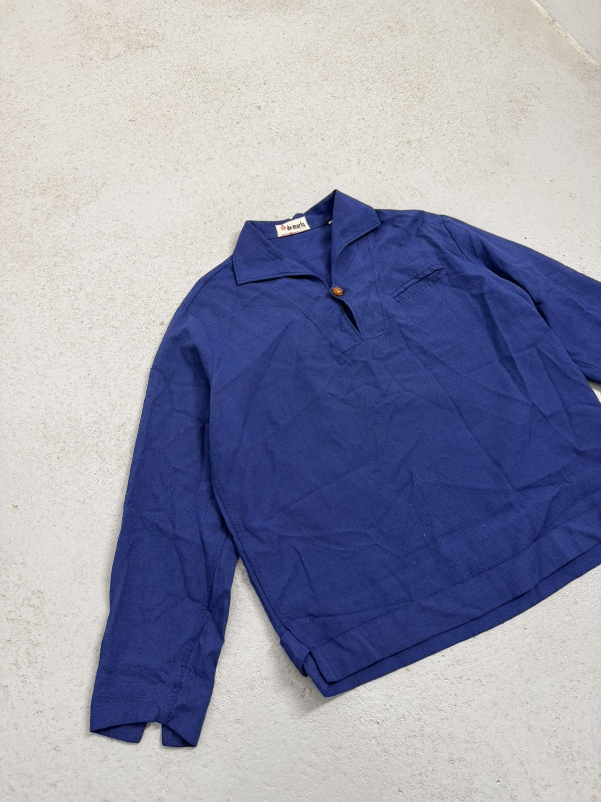 Vintage Vintage 1970 Smock Fisherman Deadstock Cotton Shirt Size US M / EU 48-50 / 2 - 2 Thumbnail