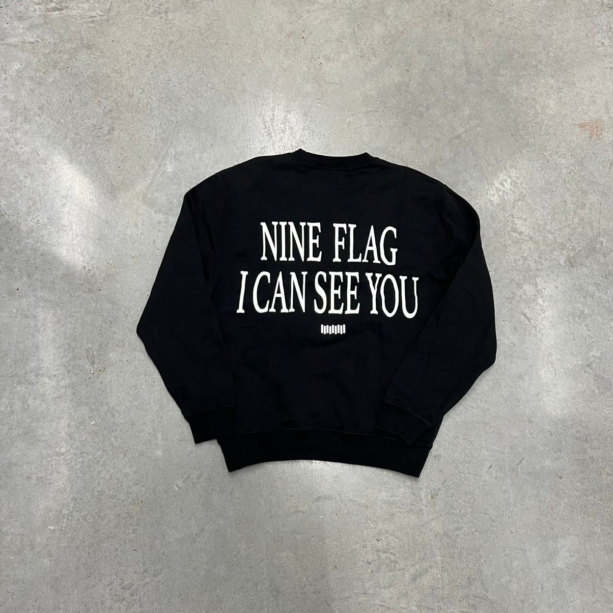 Pre-owned Number N Ine I Can See You Nine Flag Sweater In Black