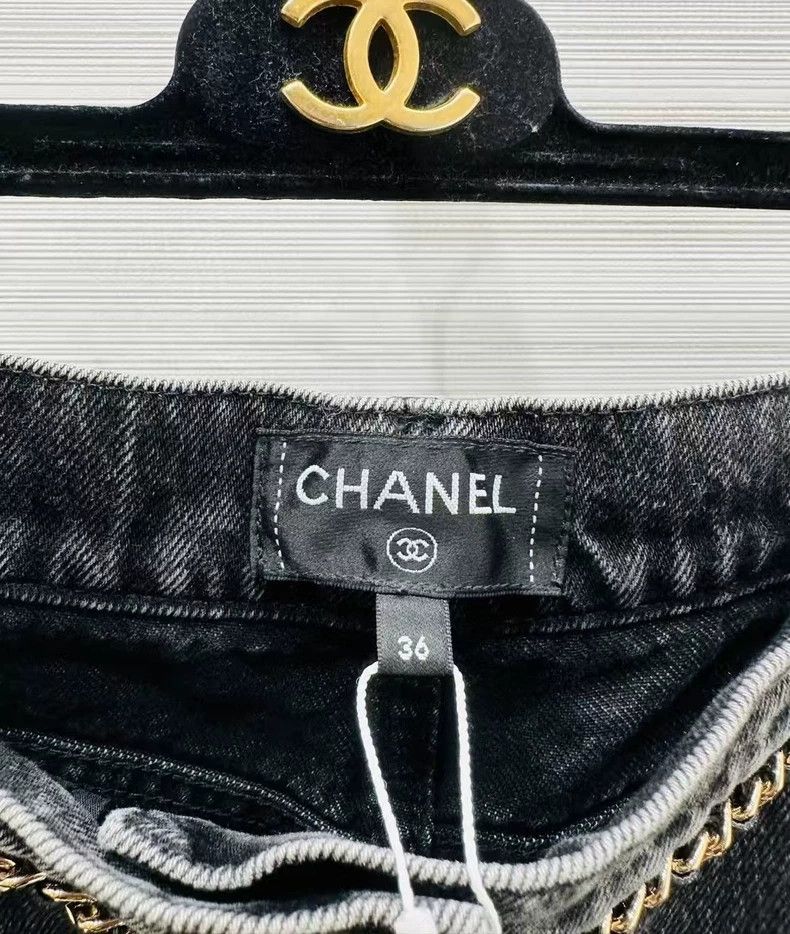 Chanel Chanel Leather chain jeans Size 36" / US 14 / IT 50 - 6 Thumbnail