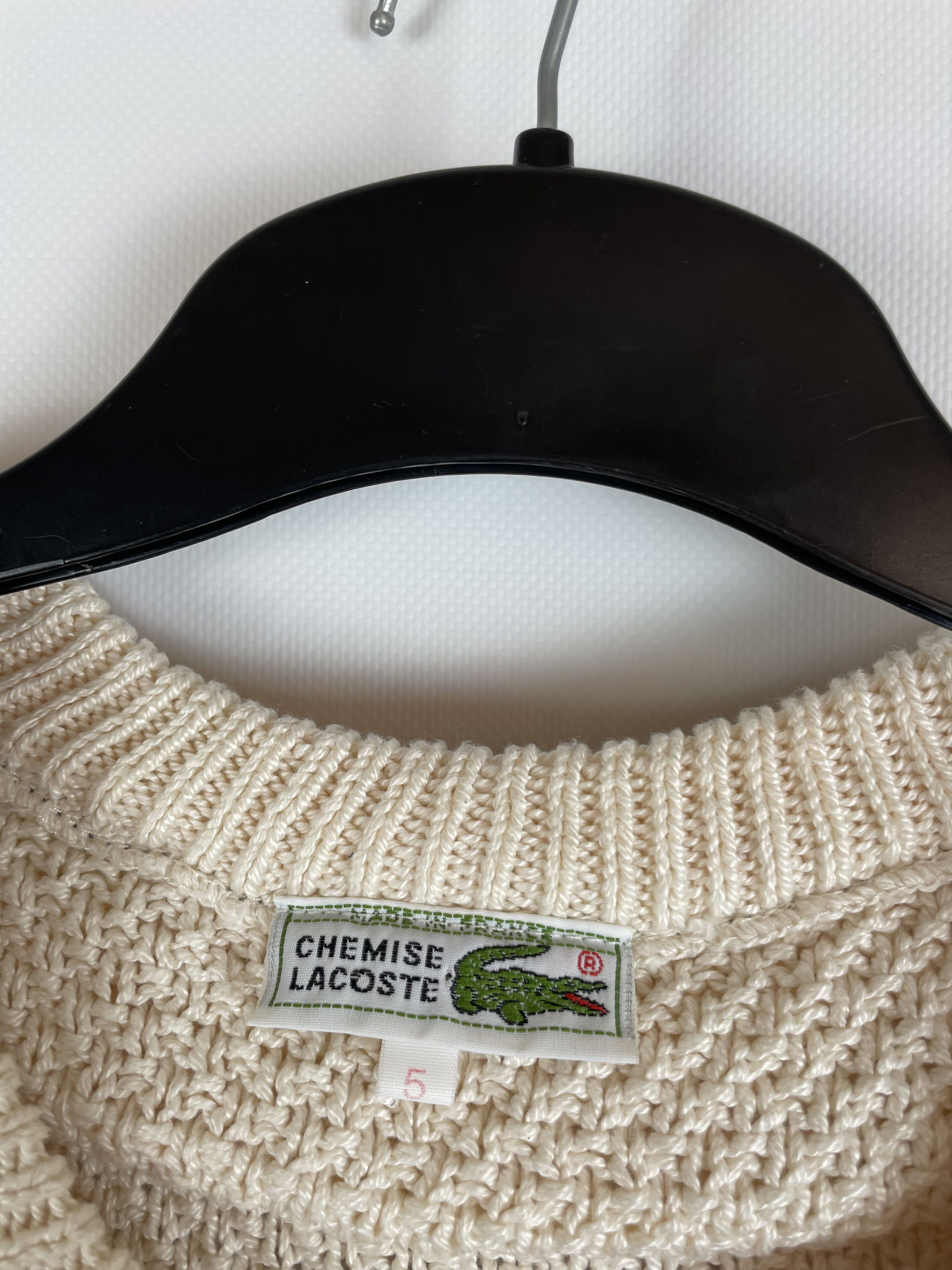 Lacoste Lacoste Vintage Knit Sweater Size US XL / EU 56 / 4 - 5 Thumbnail