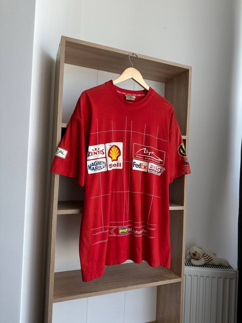 Ferrari × Vintage Vintage Ferrari Racing Formula Uno Red T-Shirt Size US XL / EU 56 / 4 - 3 Thumbnail