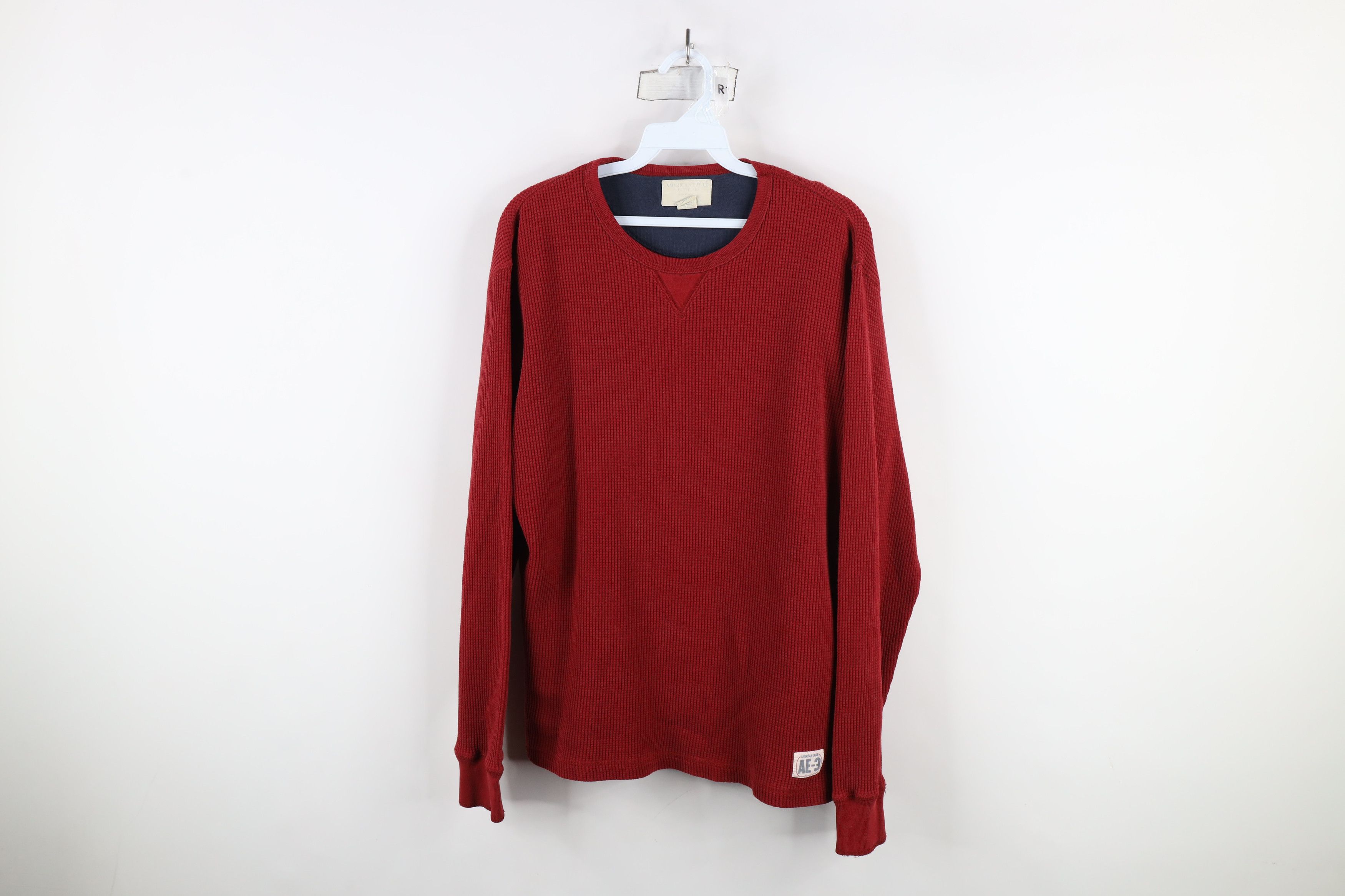 American Eagle Outfitters × Vintage Vintage Y2K 90s American Eagle Knit Long Sleeve T-Shirt Size US M / EU 48-50 / 2 - 1 Thumbnail