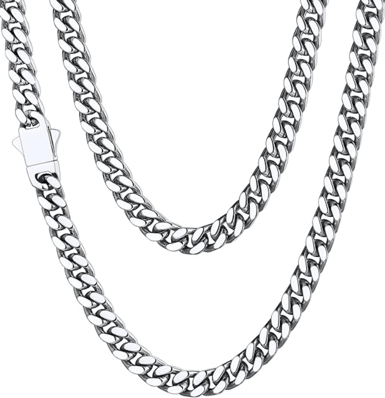 Other Y2K Cuban Link Chain Necklace 20” 5mm Streetwear Jewelry Size ONE SIZE - 1 Thumbnail