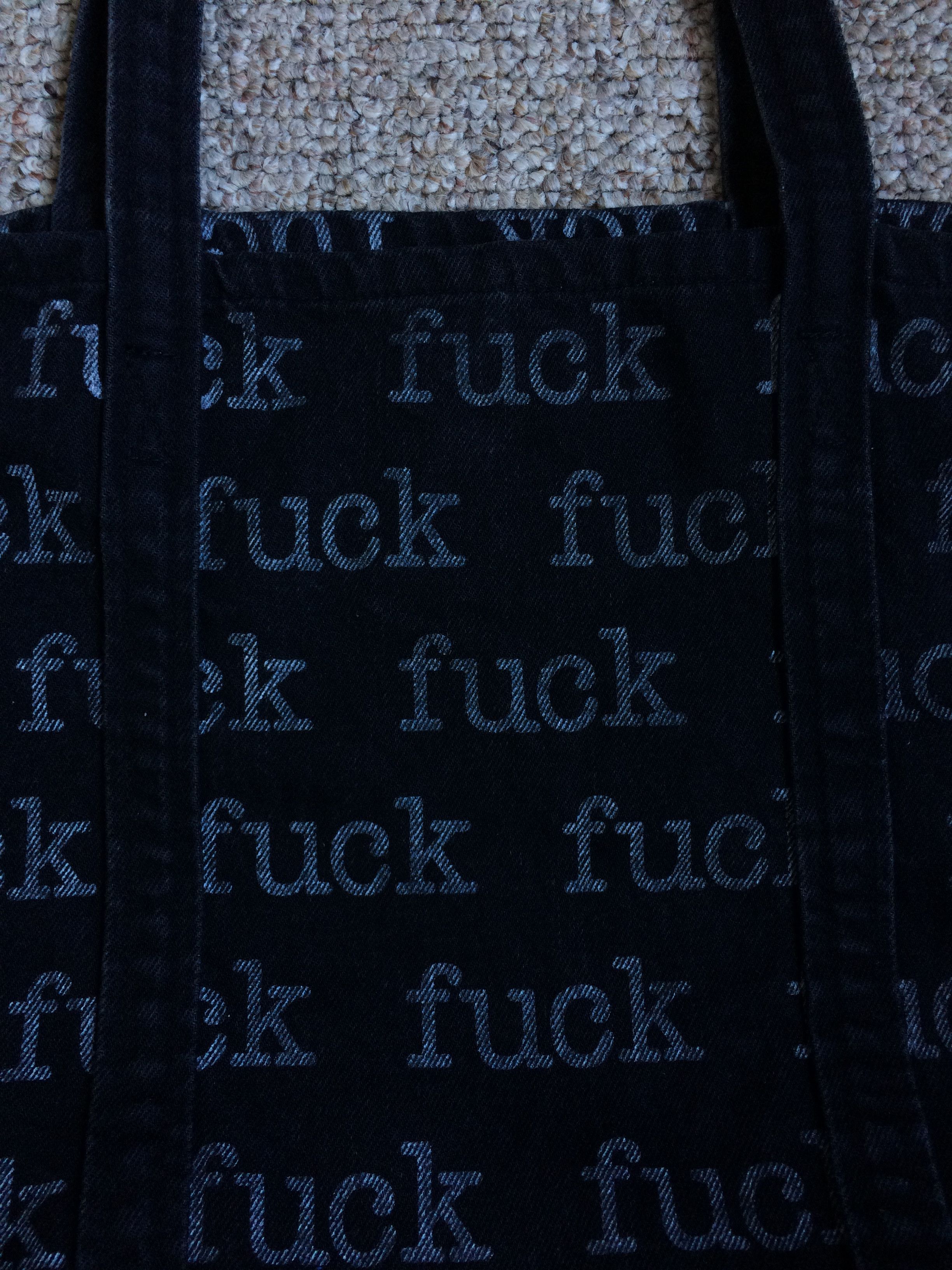 Supreme S/S 2013 Supreme Denim Fuck Tote Bag Size ONE SIZE - 5 Thumbnail