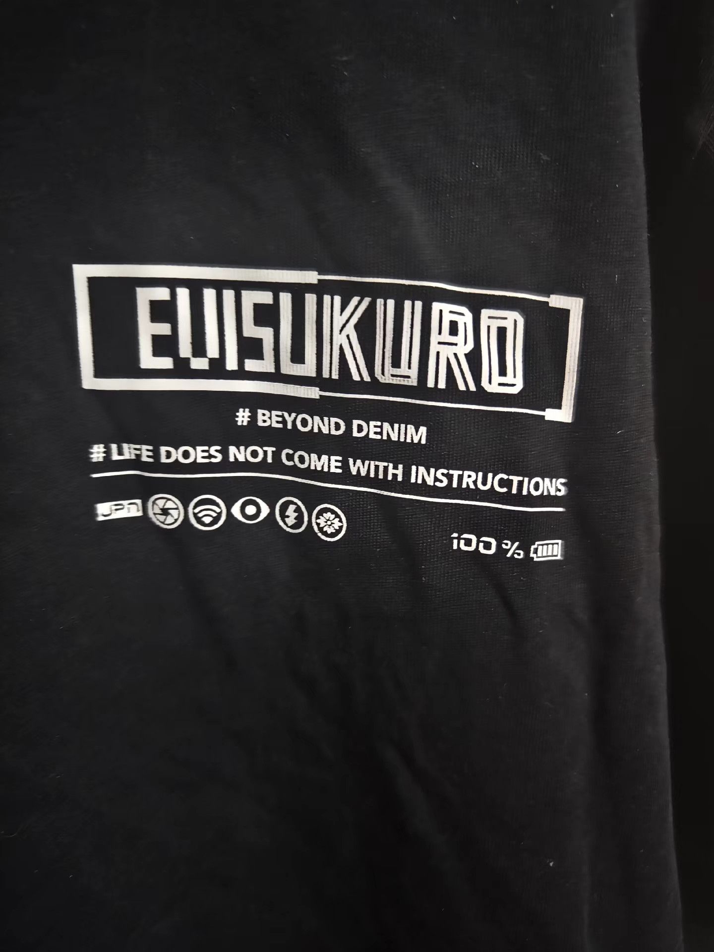 Evisu Evisu Kuro black short-sleeve T-shirt Size US XL / EU 56 / 4 - 4 Thumbnail