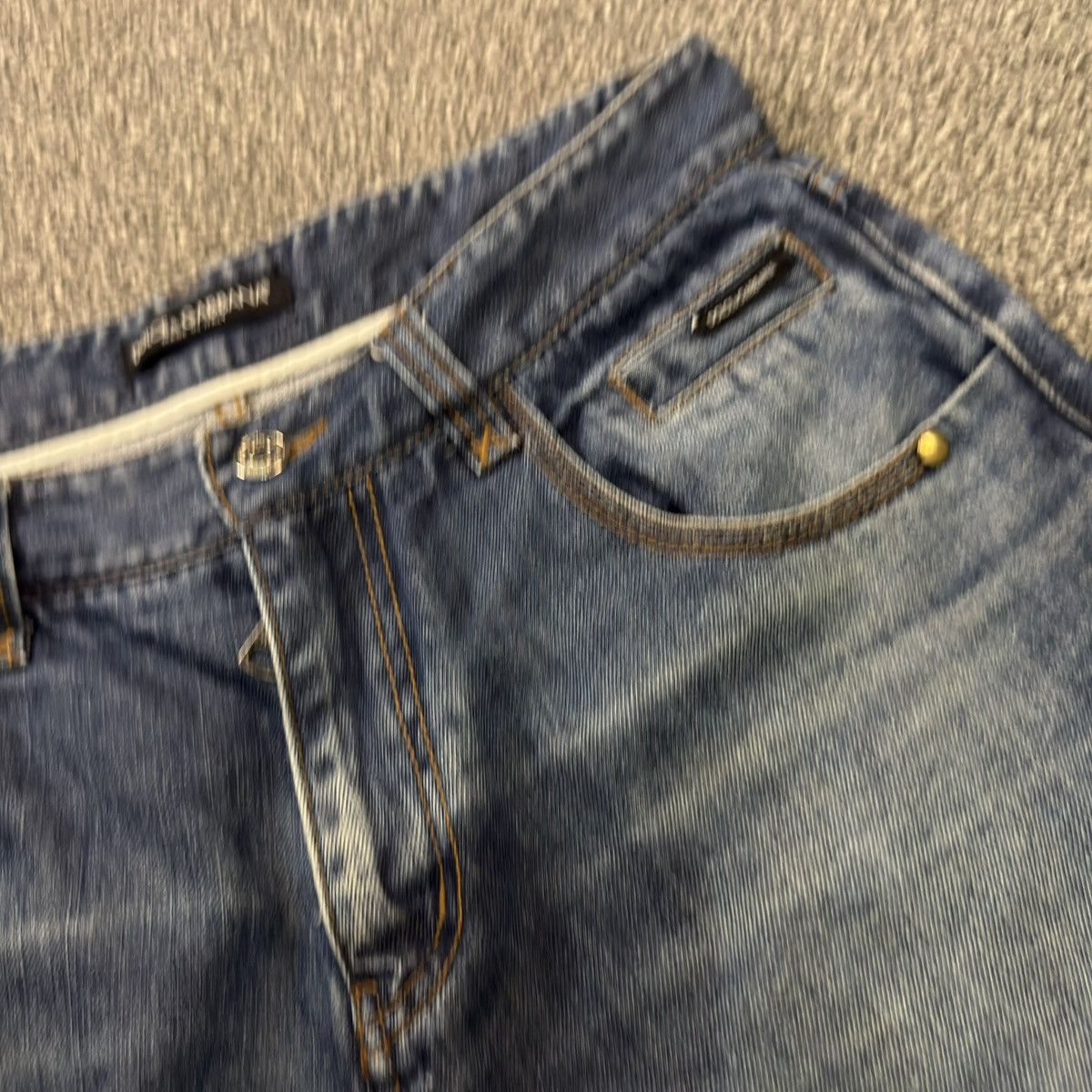 Dolce & Gabbana Dolce & Gabbana 2000 Blue Denim Studded Jeans Streetwear Size US 33 - 10 Thumbnail