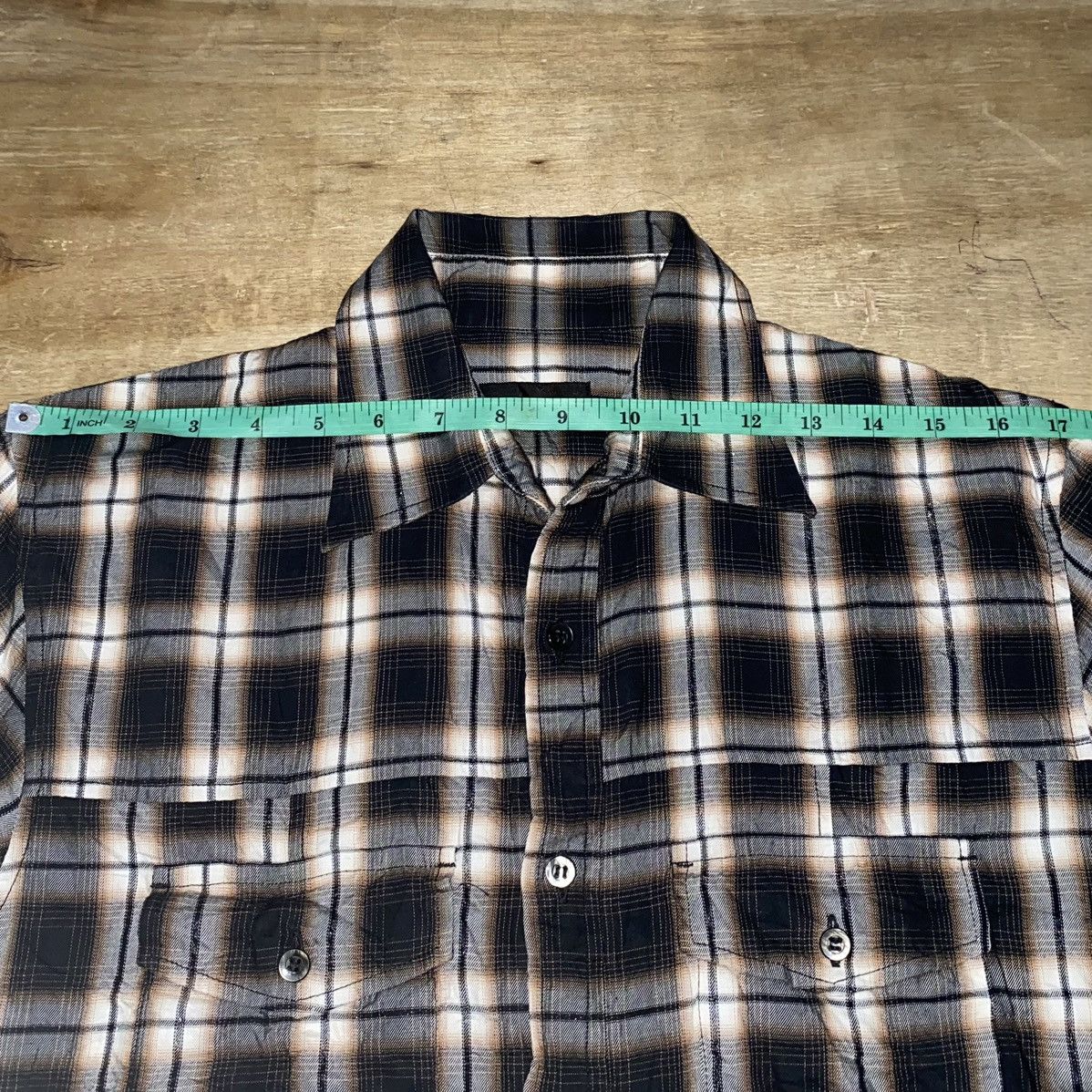 Issey Miyake × Japanese Brand × Tete Homme Tete homme by issey miyake plaid shirt Size US M / EU 48-50 / 2 - 5 Thumbnail