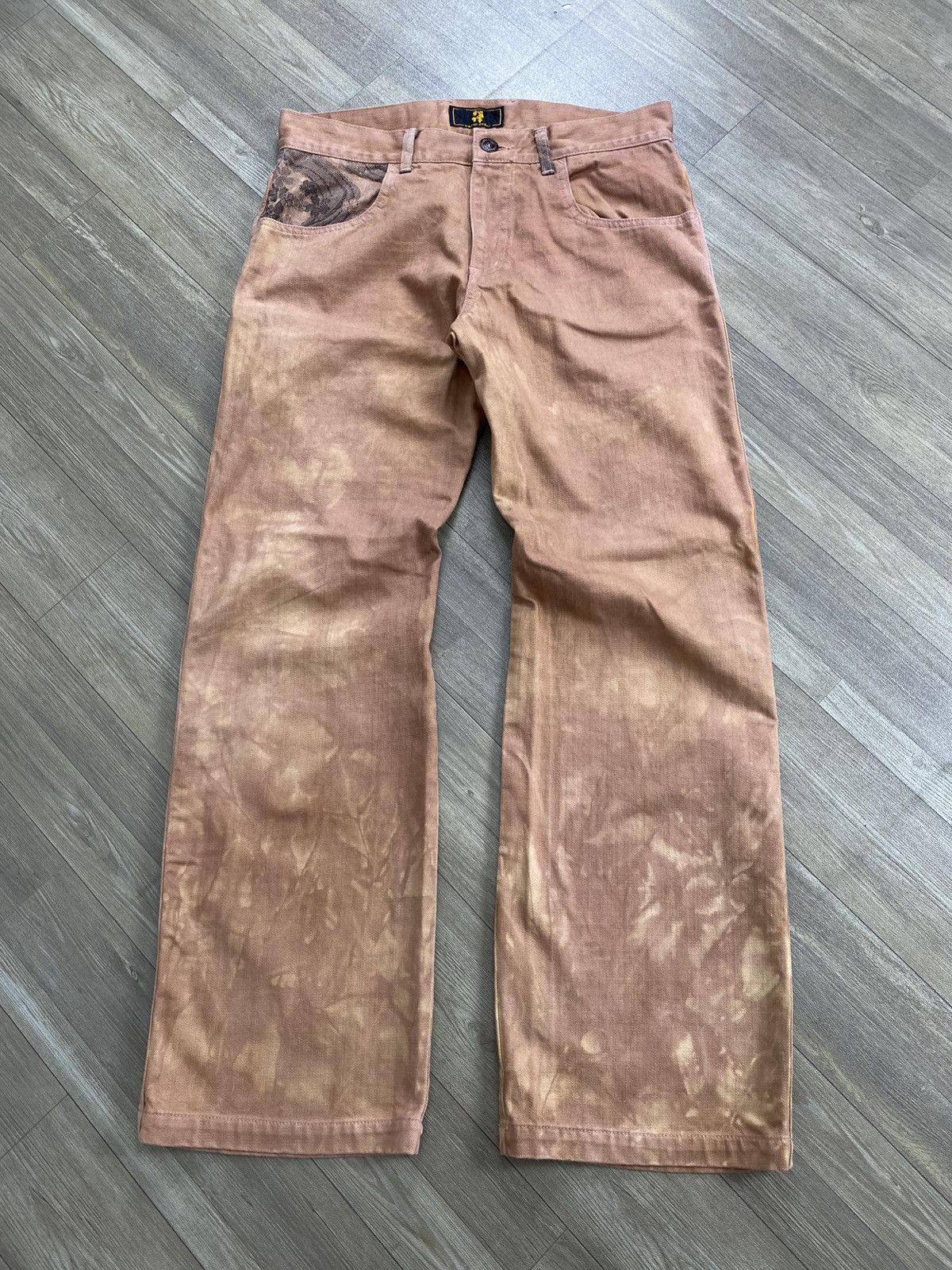 Mizra Jeans Kyoto Rare Mizra Kyoto Reconstructed Hybird Patch Seasoned Denim Size US 34 / EU 50 - 1 Thumbnail