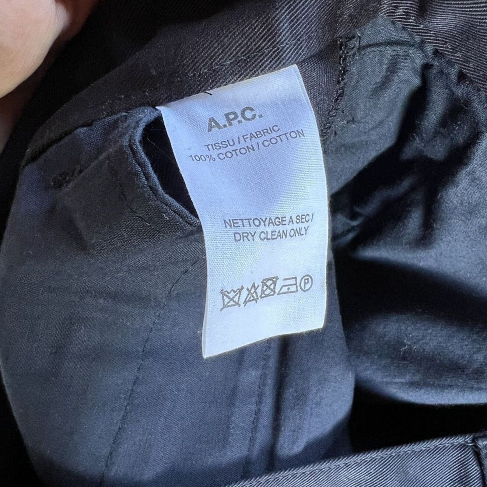 A.P.C. A.P.C. Navy Chino Trousers Gabardine Navy 35x32 NWT $395 Size US 35 - 4 Thumbnail