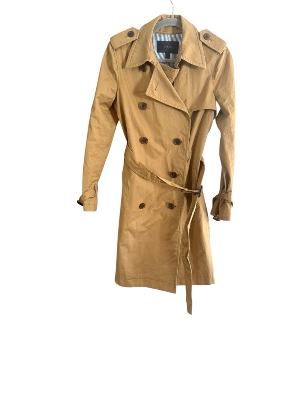 J.Crew Women's J.Crew Tan Trench Coat Size 2 Size XS / US 0-2 / IT 36-38 - 8 Thumbnail