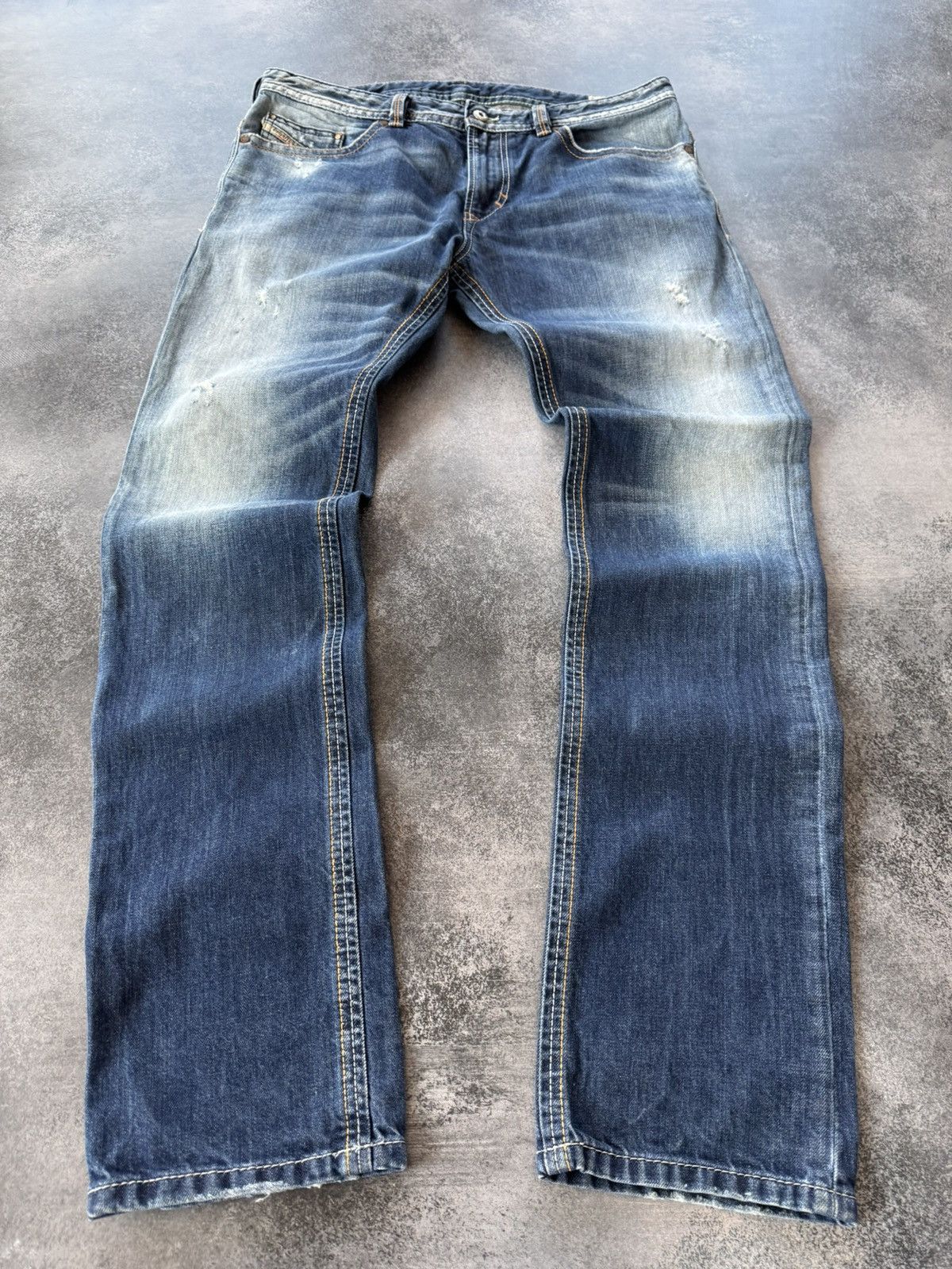 Diesel VTG HYSTERIC GLAMOUR STYLE WASHED DIESEL JEANS 90s Size US 34 / EU 50 - 7 Thumbnail