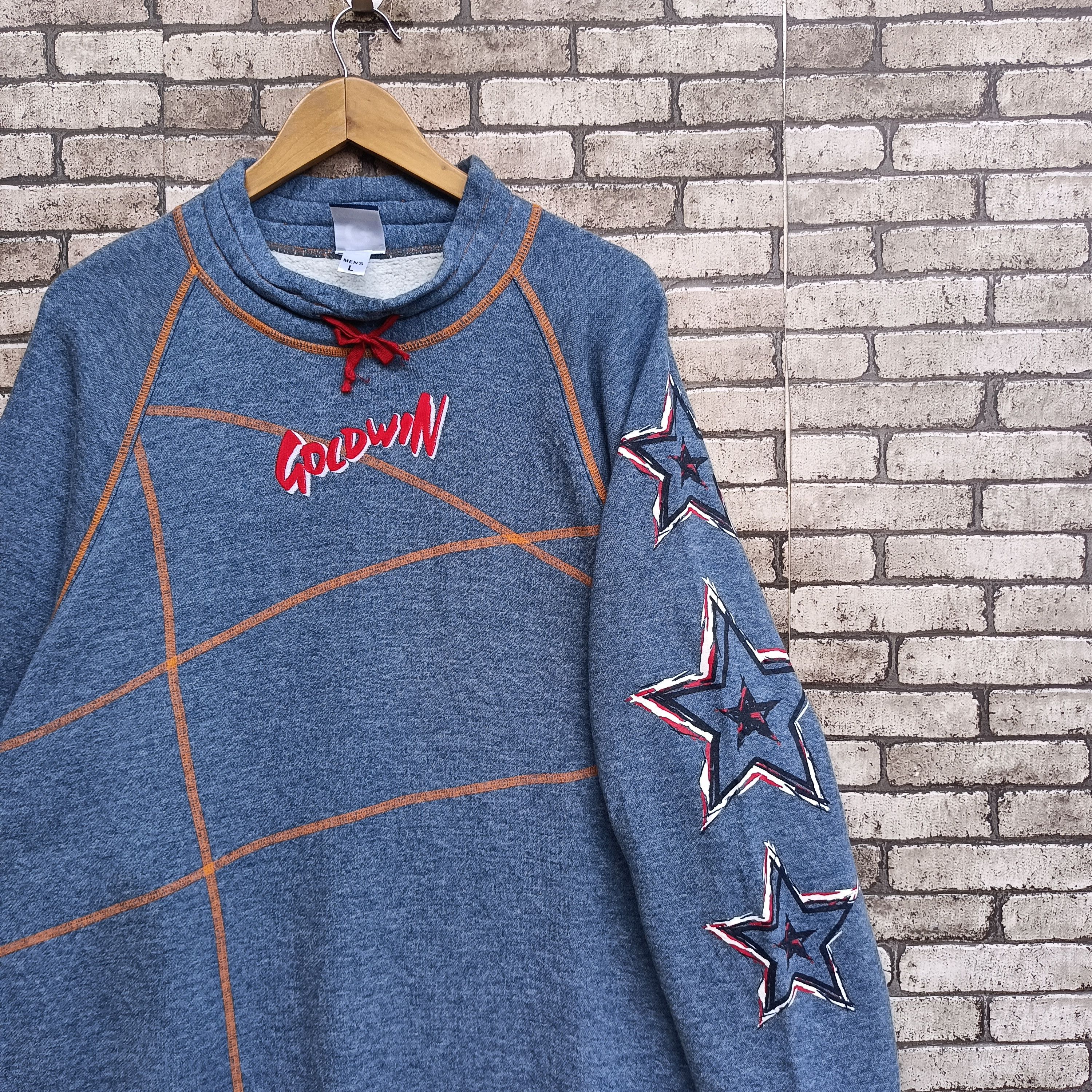 Goldwin × Japanese Brand × Vintage Vintage Goldwin Embroidery Spellout Sweatshirt Size US L / EU 52-54 / 3 - 3 Thumbnail