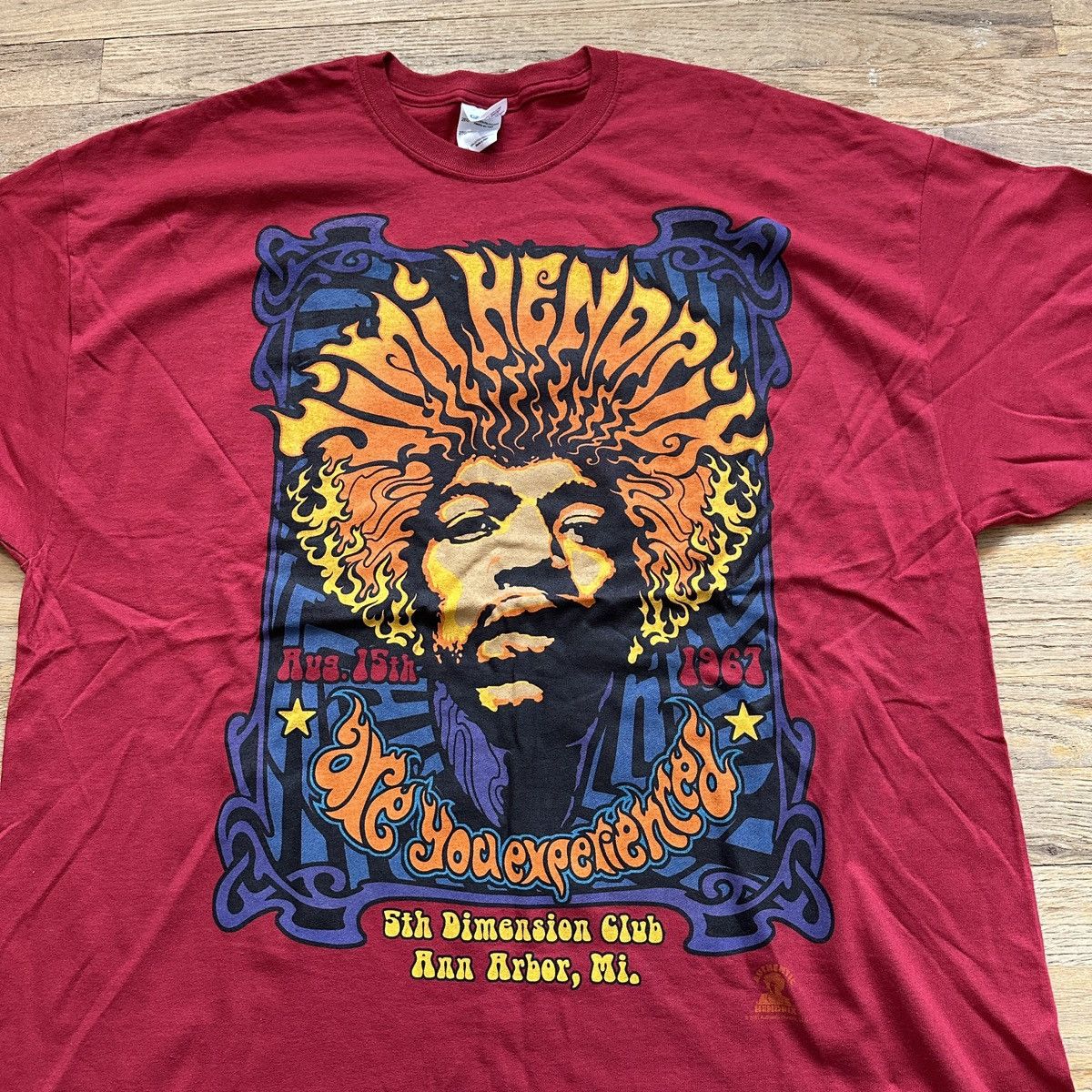 Band Tees × Gildan × Jimi Hendrix Jimi Hendrix tee Size US XXL / EU 58 / 5 - 3 Thumbnail
