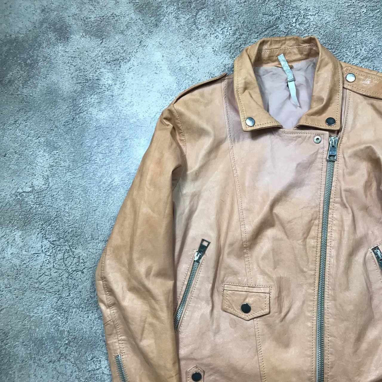 Japanese Brand VINTAGE Y2K LEATHER JACKET JAPAN CASUAL STREETWEAR 90s Size M / US 6-8 / IT 42-44 - 2 Thumbnail
