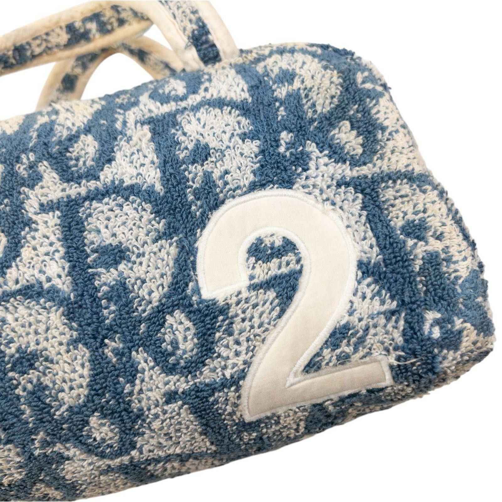Dior Vintage Dior Monogram Terry Cloth Handbag Size ONE SIZE - 7 Thumbnail