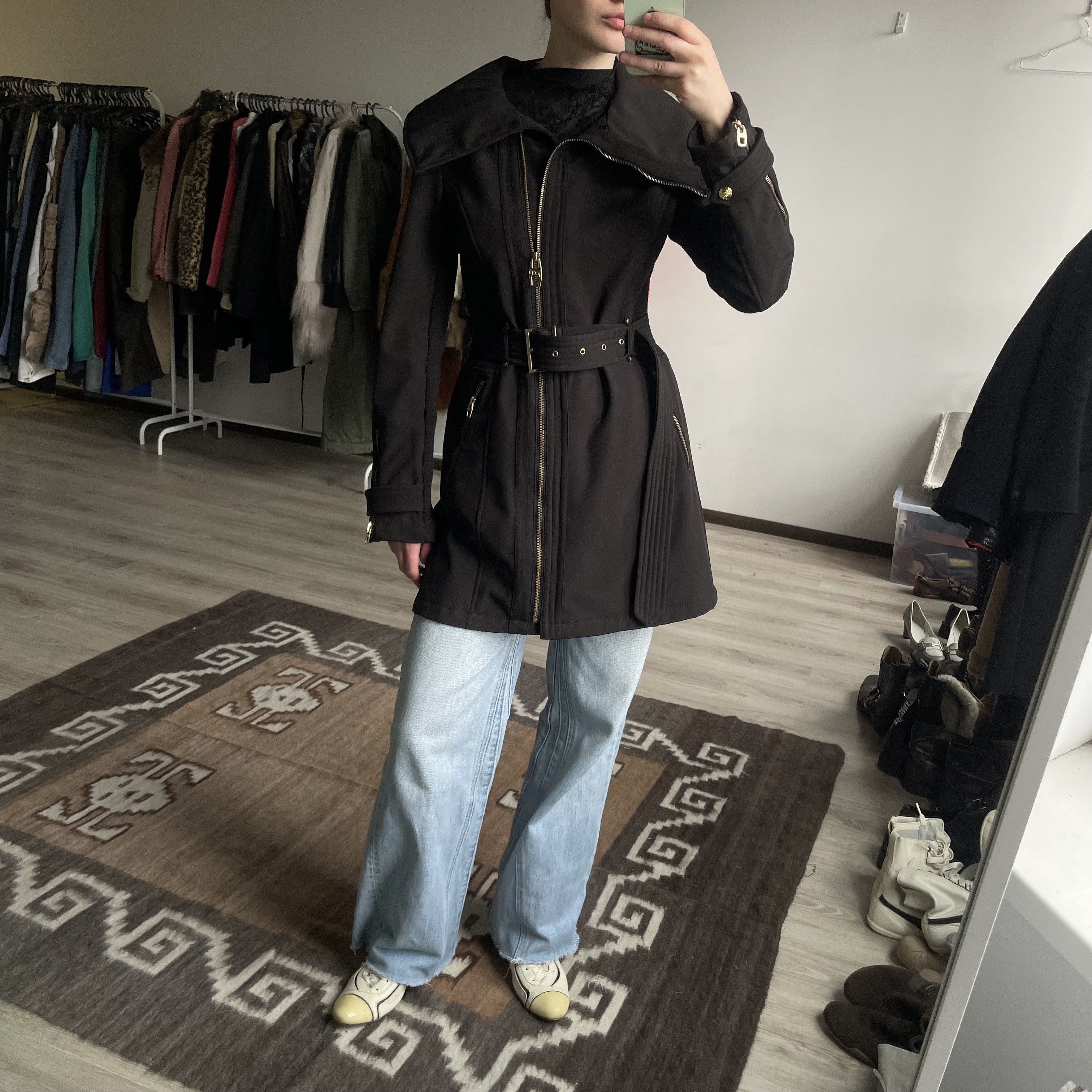 Miss Sixty Miss Sixty M 60 Vintage Y2K Polyester Trench Coat 8646AC Size S / US 4 / IT 40 - 1 Thumbnail