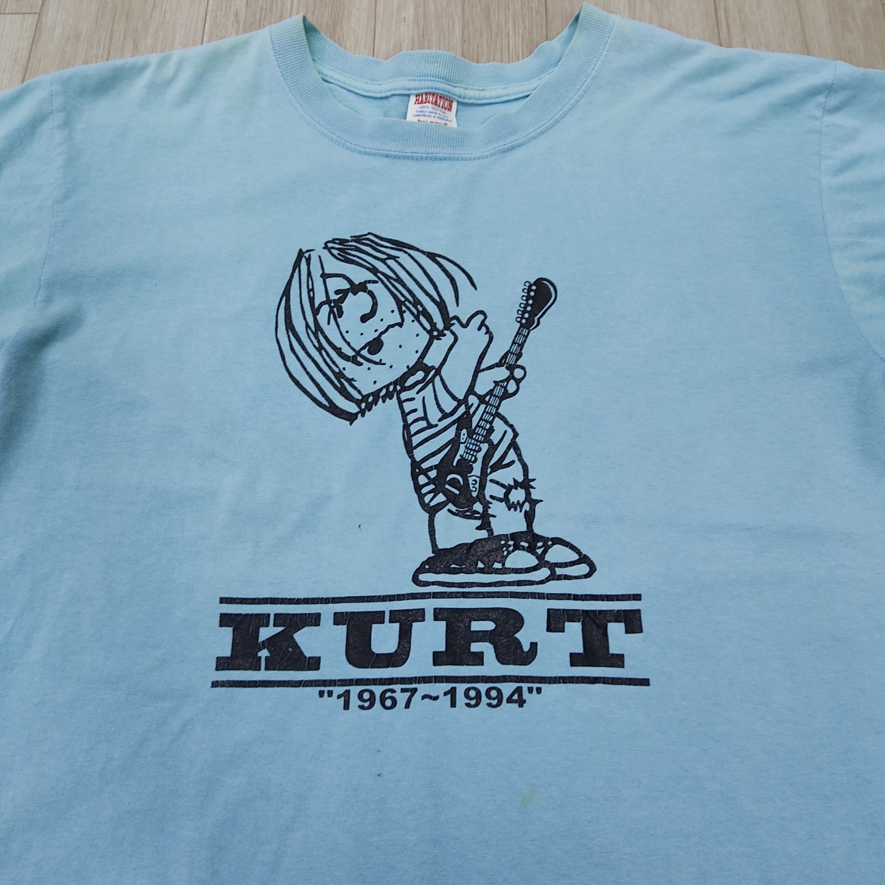 Band Tees Vintage KURT COBAIN "1967-1994" Quotes Promo T-shirt Size US M / EU 48-50 / 2 - 3 Thumbnail
