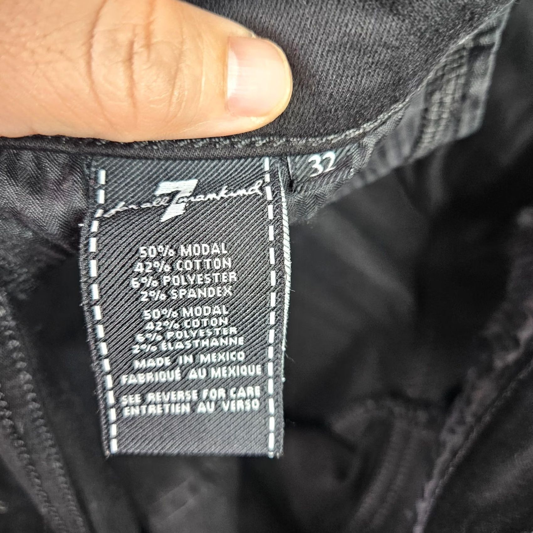 7 For All Mankind 7 For All Mankind Jeans Black Regular 7 For All Mankind High Waist Ali Jeans Women's Size 32 Black Size 24" / US 00 / IT 34 - 7 Thumbnail