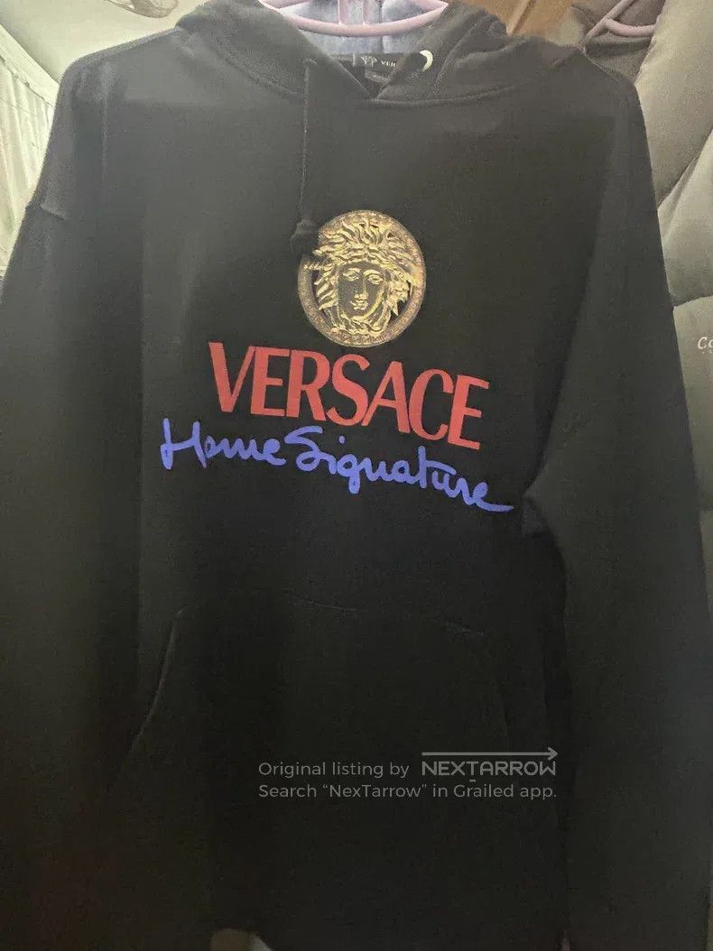 Versace Versace Printed cotton hooded sweatshirt Size US S / EU 44-46 / 1 - 1 Thumbnail