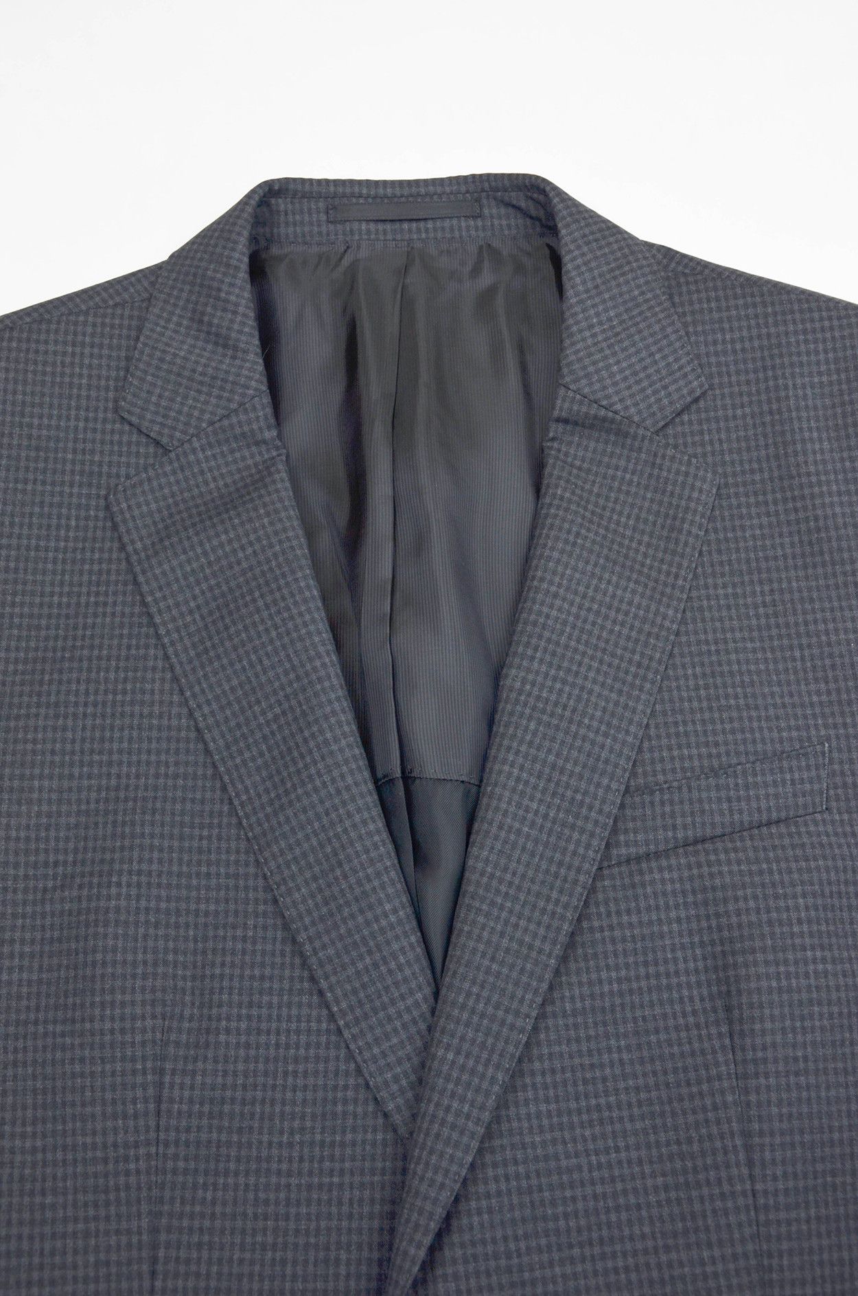 Hugo Boss Hugo Boss Grey Check Wool Blazer - Size 38R Size 38R - 8 Thumbnail