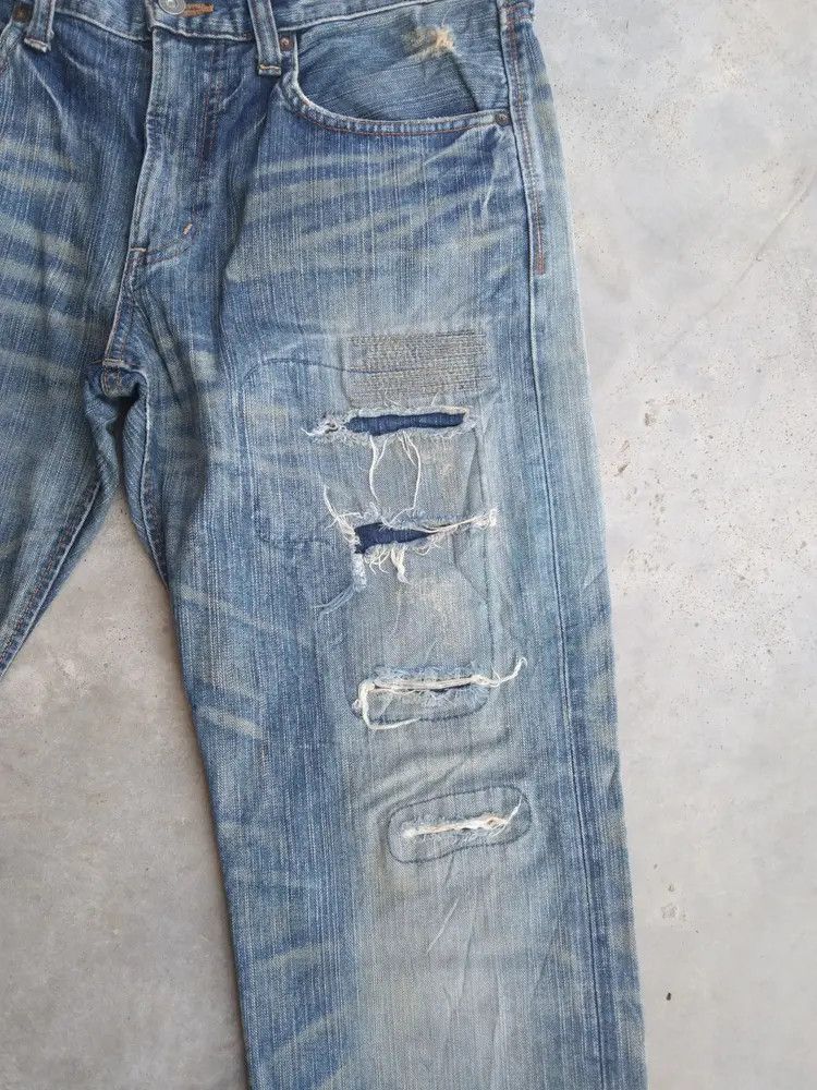 Edwin Vintage Japanese Brand Edwin Distressed Jeans 34x32 Size US 34 / EU 50 - 6 Thumbnail
