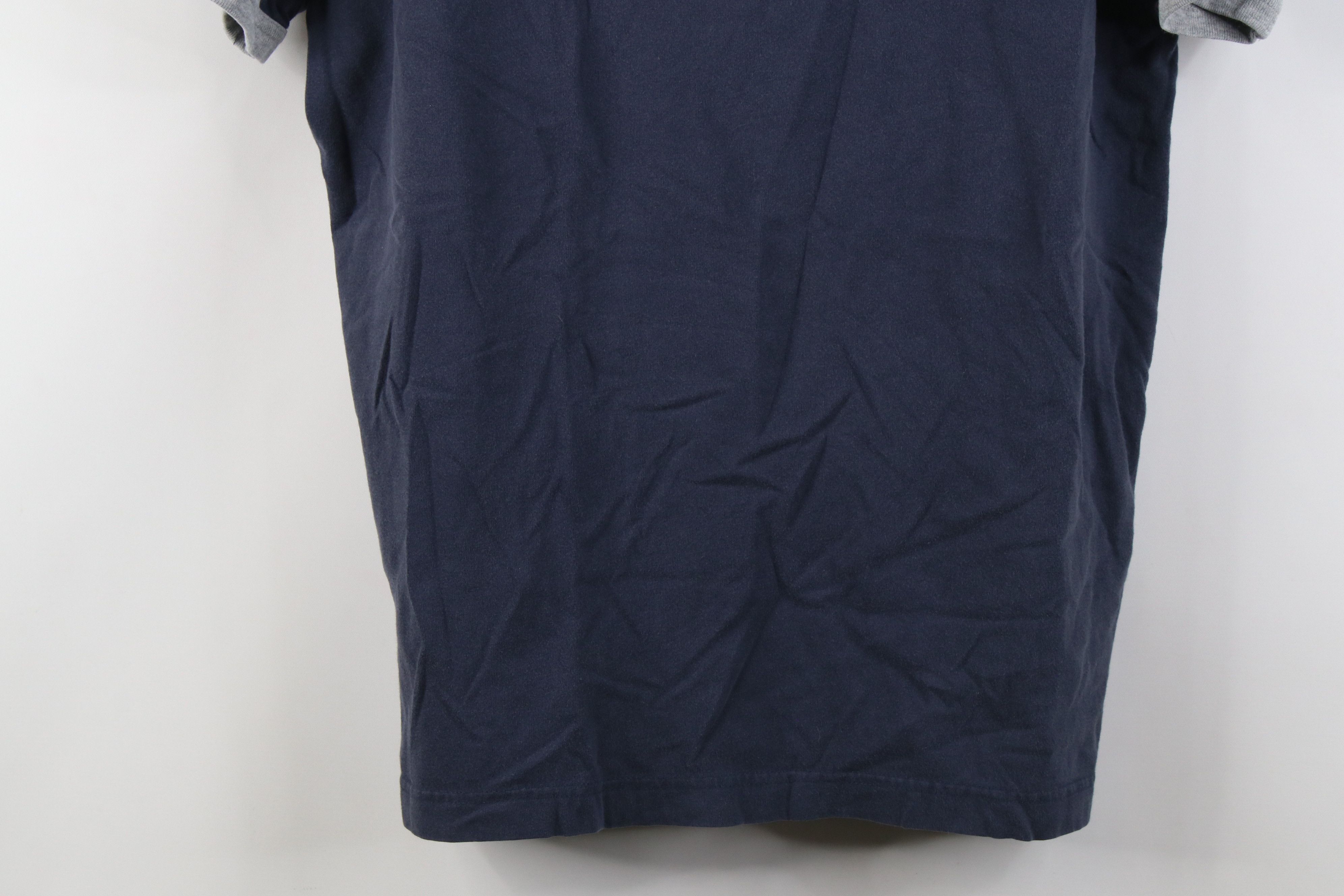 Gap Vintage 90s Y2K Gap Blank Short Sleeve Ringer T-Shirt Blue Size US M / EU 48-50 / 2 - 3 Thumbnail