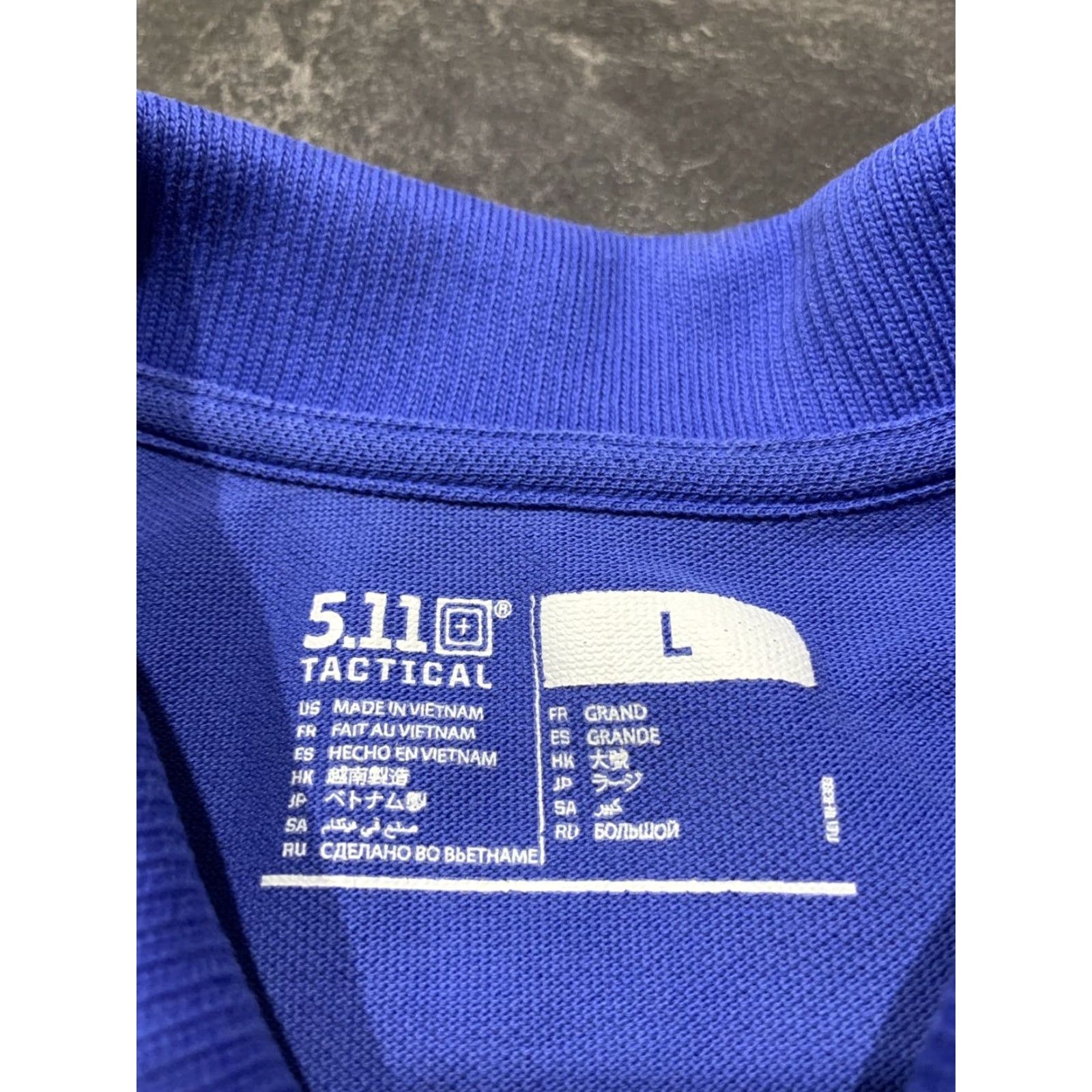 Vintage 5.11 Tactical Mens Polo Shirt Large Light Blue Military Style Breathable with Pockets Size US L / EU 52-54 / 3 - 7 Thumbnail