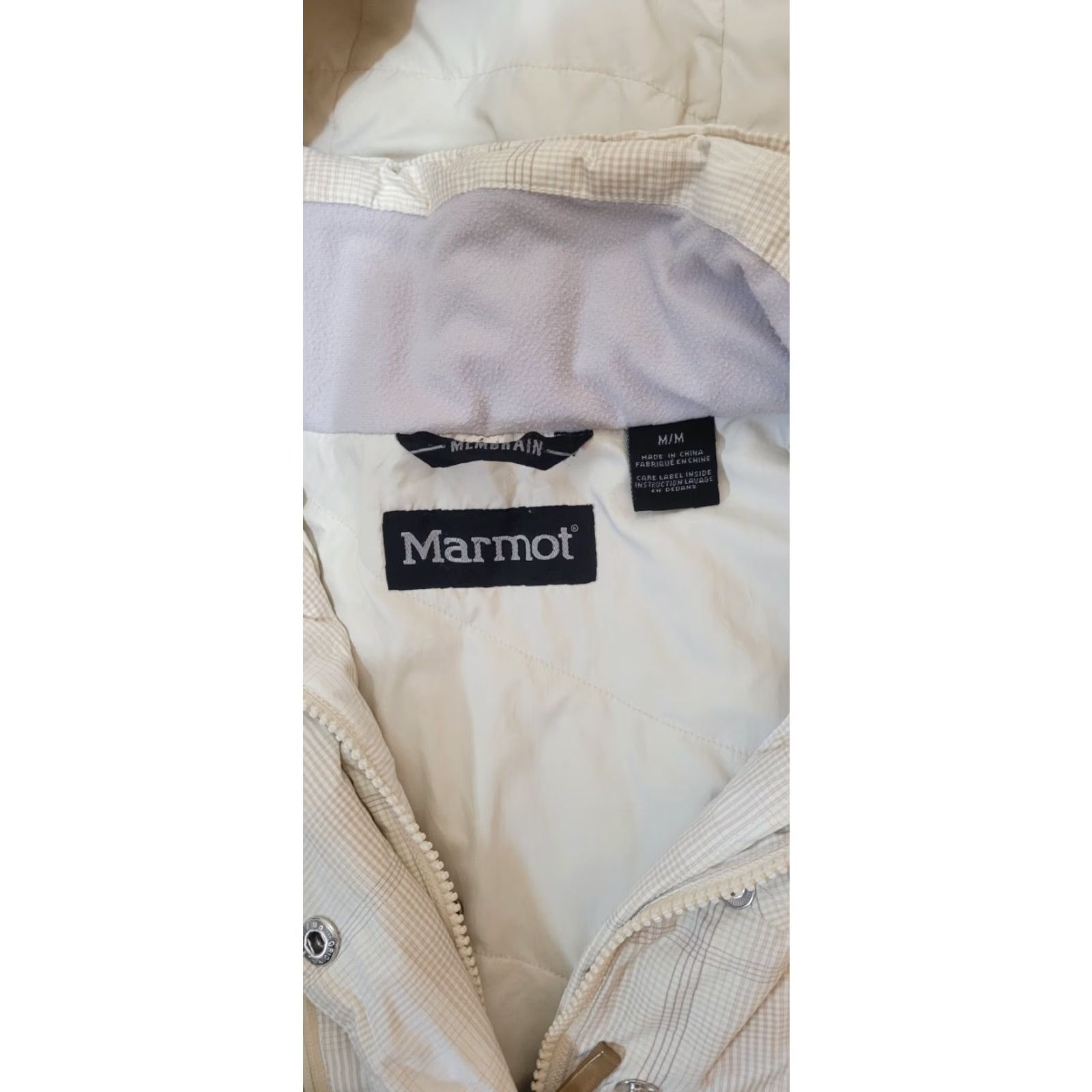 Marmot MARMOT Samantha WATERPROOF Snowboard Ski Jacket Womens M Beige All Seasons Outdoor Hood Long Zip Jacket Womens Mens Boys Girls Size M / US 6-8 / IT 42-44 - 4 Thumbnail