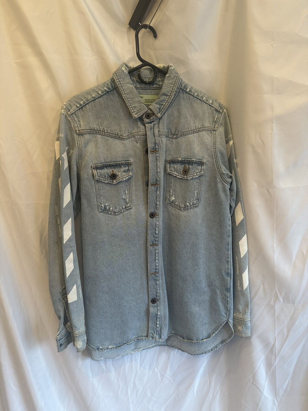 Off-White Off-White Denim Shirt Size US M / EU 48-50 / 2 - 1 Thumbnail