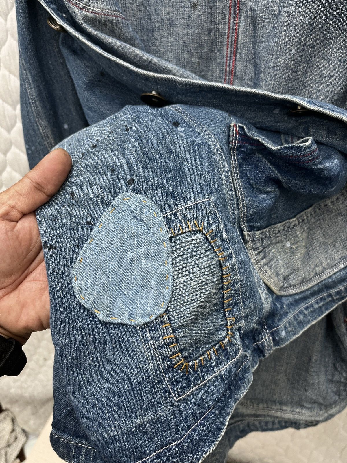 KOJIMA GENES 🔥🔥🔥ARCHIVE M2 SQUARED DENIM CHORE JACKET Size M / US 6-8 / IT 42-44 - 16 Thumbnail