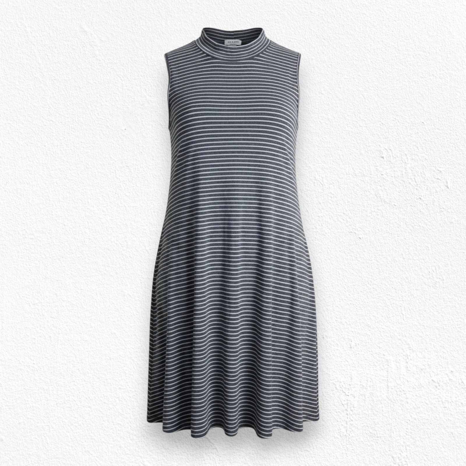 Other Y2K Gray Striped Turtleneck Shirt Dress Size Medium Size M / US 6-8 / IT 42-44 - 1 Thumbnail