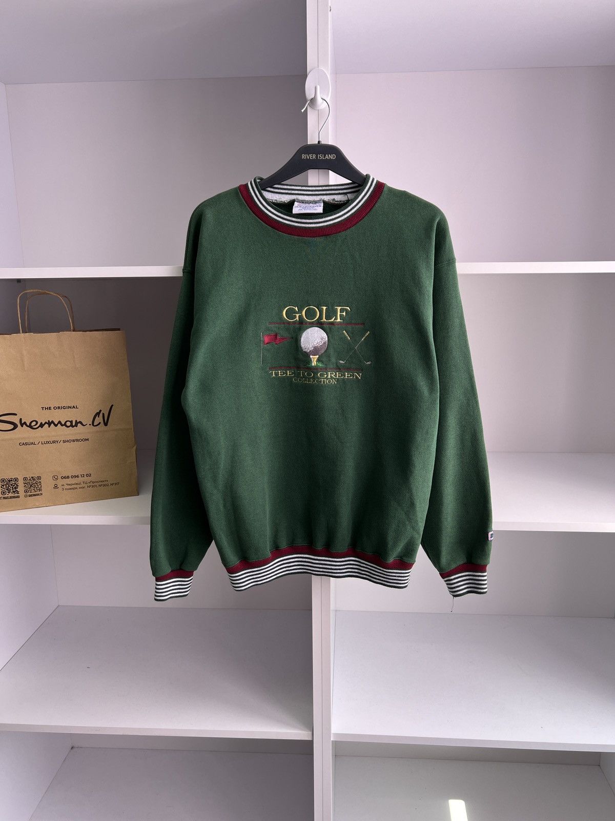 Vintage Golf Tee To Green Collection Sweatshirt