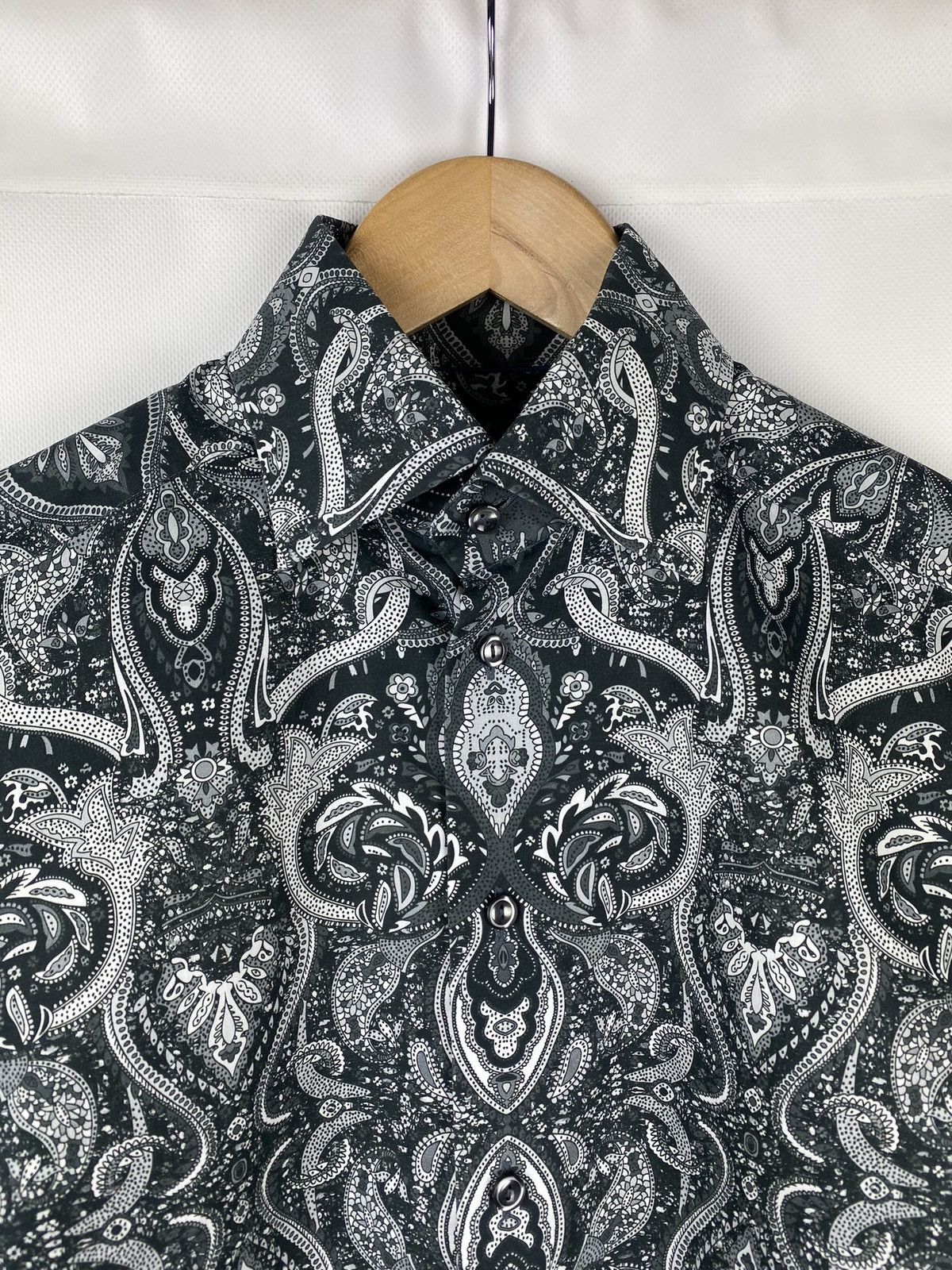 Eton Eton paisley patterned long sleeve button up shirt Slim Size US M / EU 48-50 / 2 - 8 Thumbnail