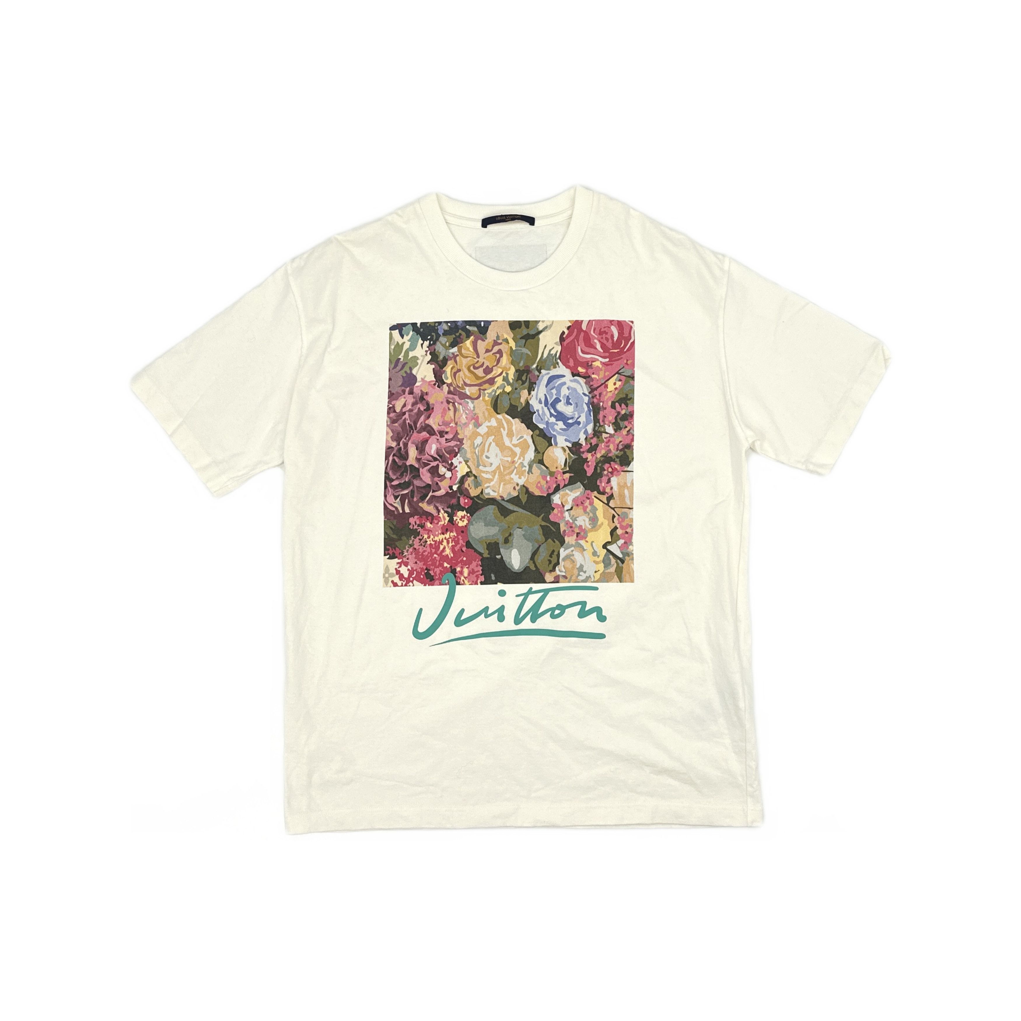Louis Vuitton Louis Vuitton Floral Script Print T-Shirt XL Size US XL / EU 56 / 4 - 1 Thumbnail
