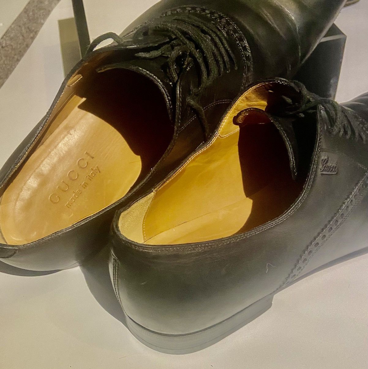 Gucci Men's Gucci Lace Up Oxfords Dress Shoes Size US 8 / EU 41 - 4 Thumbnail