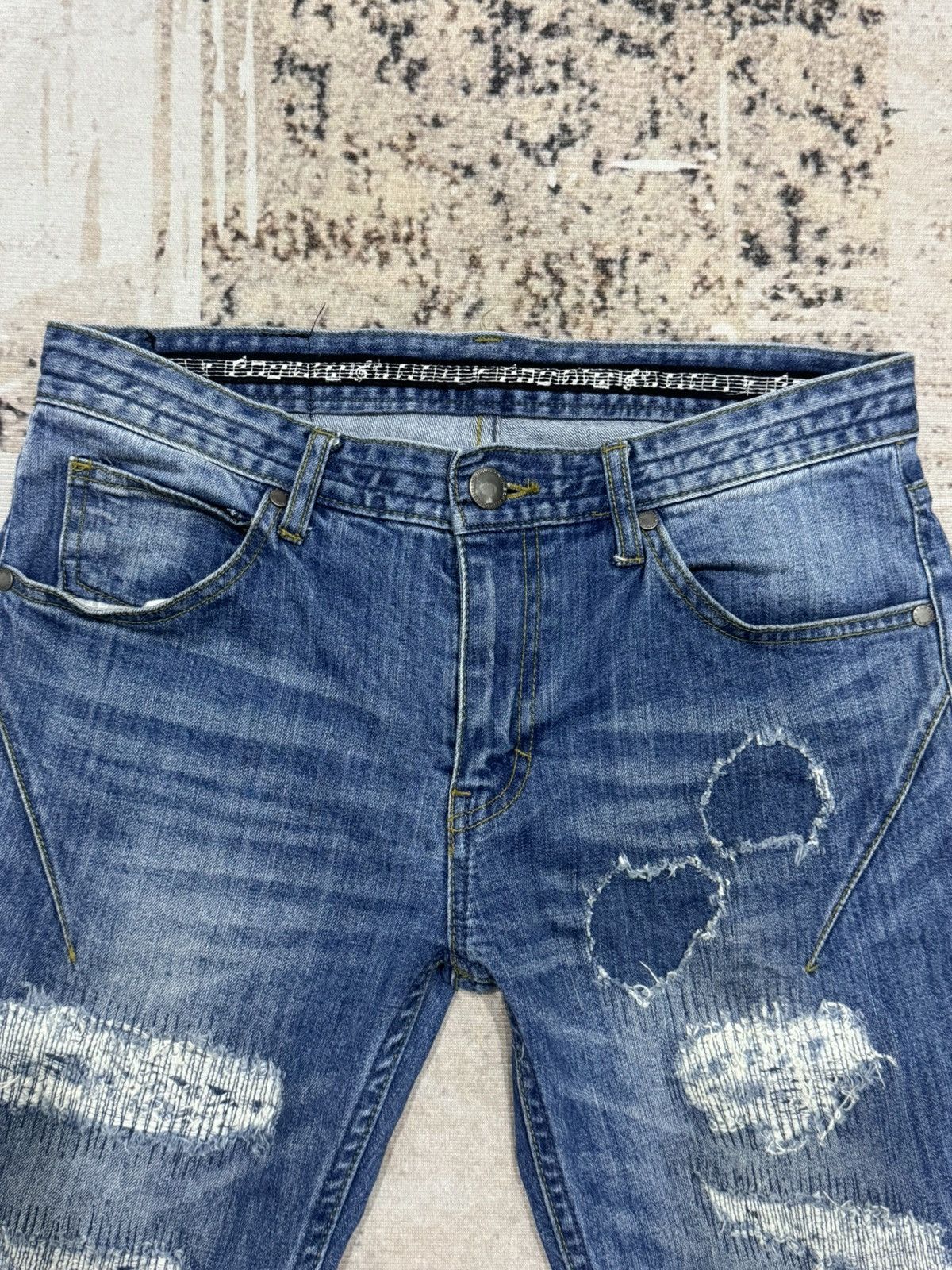 Japanese Brand NumberNine X Nano universe distress denim jeans Size US 30 / EU 46 - 4 Thumbnail
