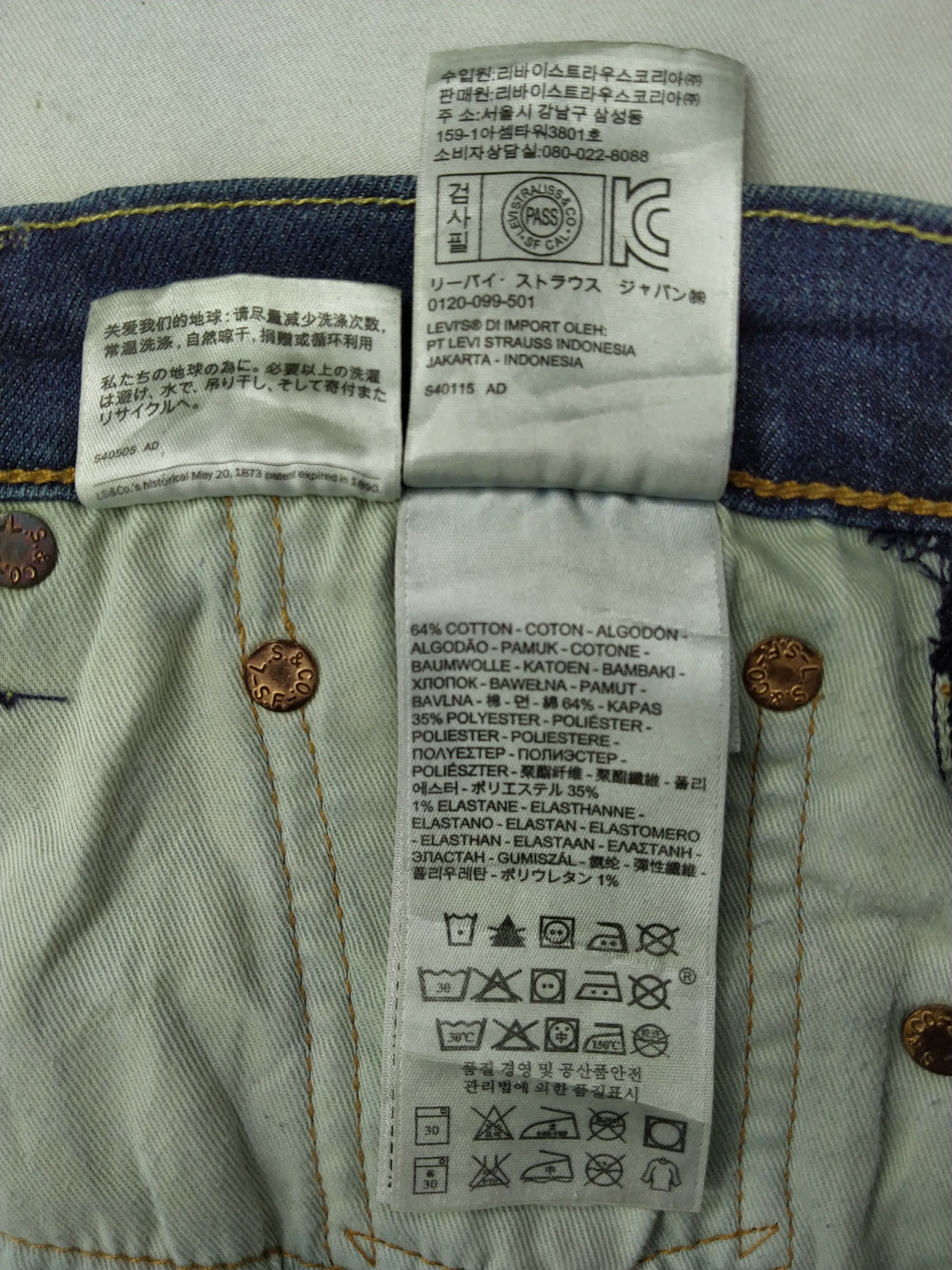 Levi's Distressed Levi's 511 Denim 31x31 -JN268 Size US 31 - 10 Thumbnail