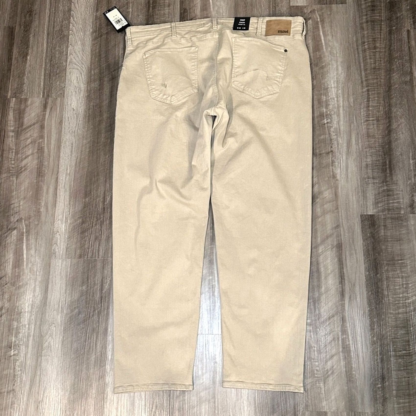 Mavi Mavi Zach Straight Leg Stone Washed Comfort Jeans 46x32 Mens Tan Khaki 92% Cotton 6% Polyester 2% Spandex NWT Size US 30 / EU 46 - 3 Thumbnail