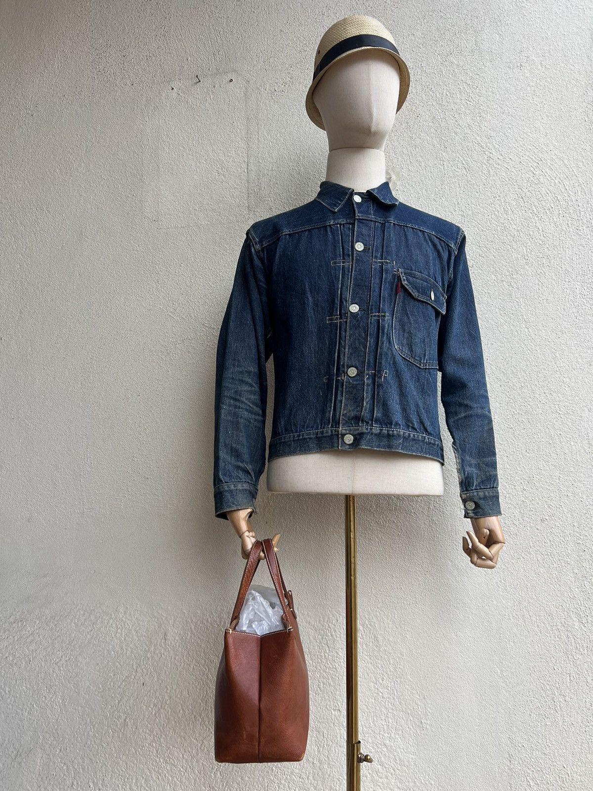 Leather Vintage Tsuchiya Kaban Patina Leather Mini Bag Size ONE SIZE - 4 Thumbnail